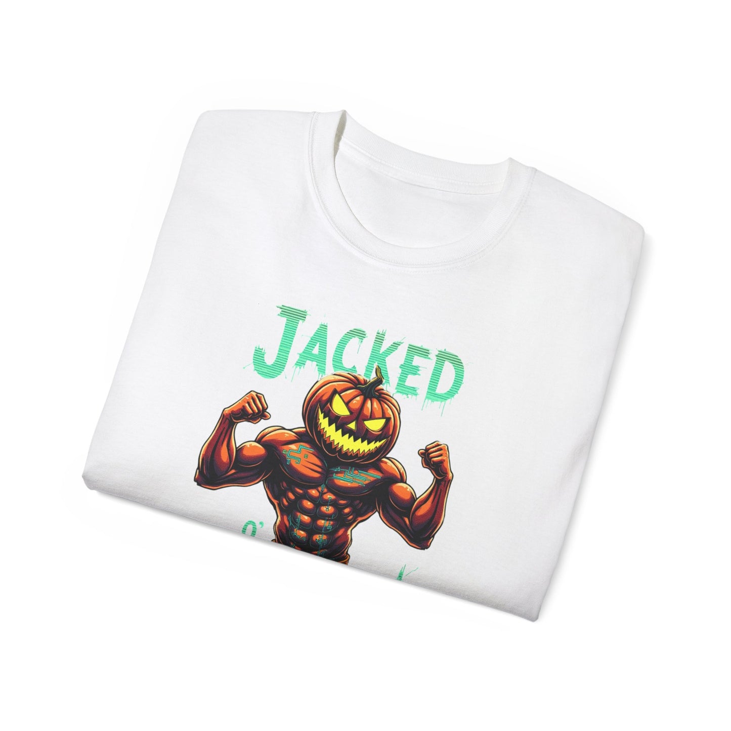 Jacked Lantern Tee | Fun Halloween T-Shirt, Pumpkin Costume Tee, Men's Halloween Shirt, Unisex Graphic Tee, Autumn Apparel