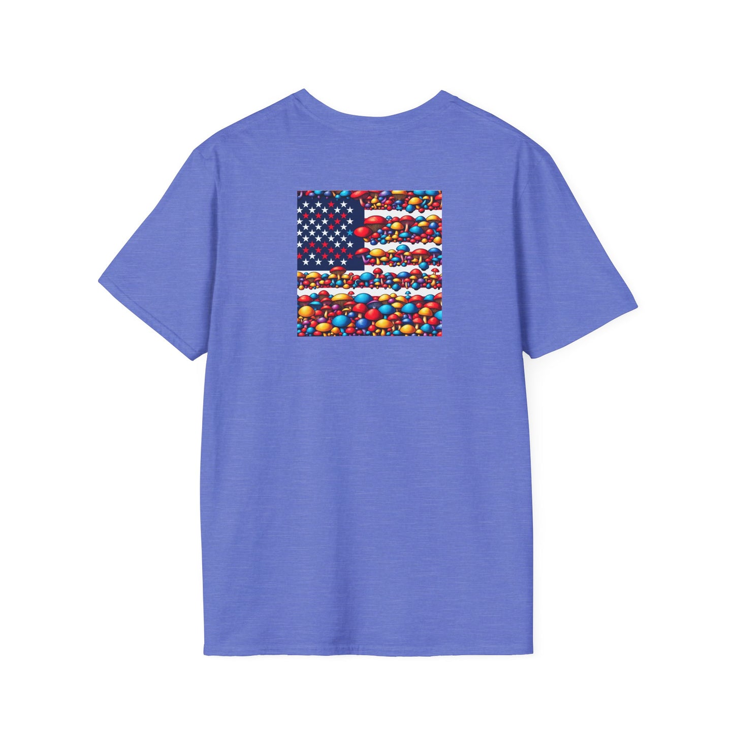 Mushroom flag, Unisex Softstyle T-Shirt - Psychonaut Swag