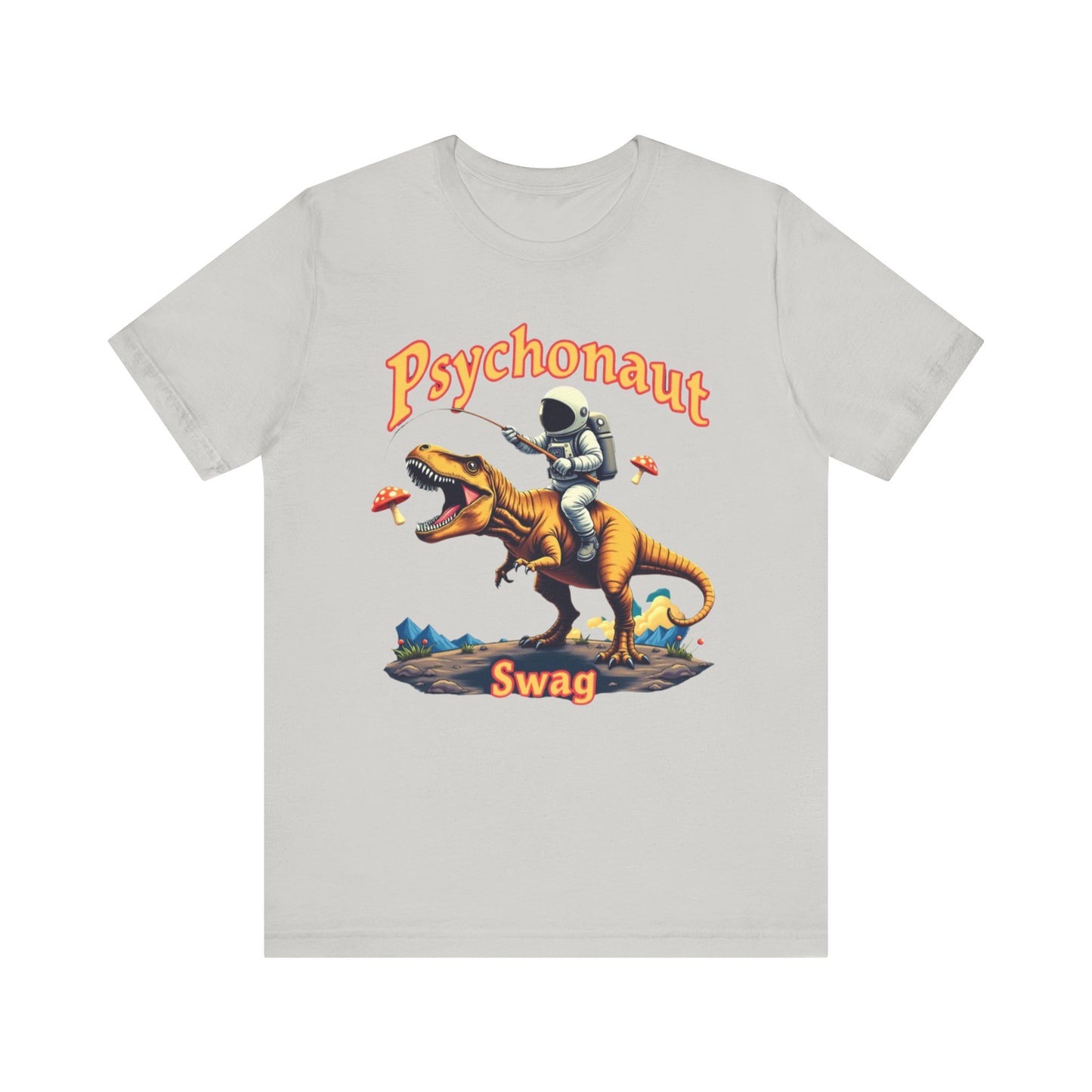 Psychonaut T-Rex Tee - Cool Retro Unisex Jersey Short Sleeve Shirt, Perfect for Gifts, Festivals, and Everyday Wear - Psychonaut Swag