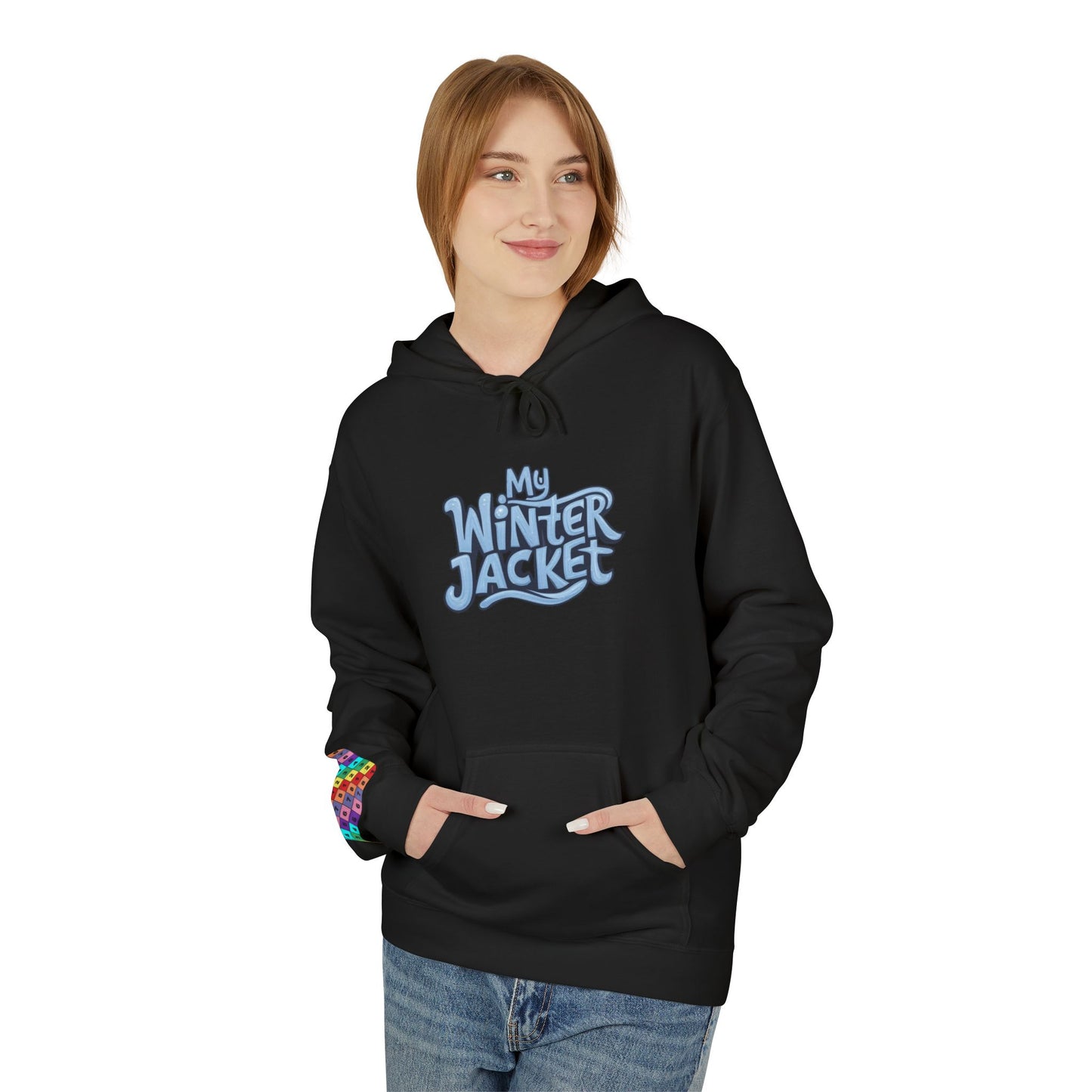 My Winter Jacket, Unisex Midweight Softstyle Fleece Hoodie - Psychonaut Swag