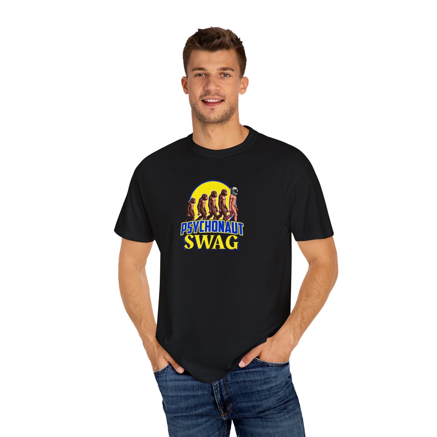 Psychonaut Swag small biz,  Unisex Garment-Dyed T-Shirt | Unique Gift for Festival Lovers, Streetwear, Casual Style, Summer Wardrobe, Psychedelic Art