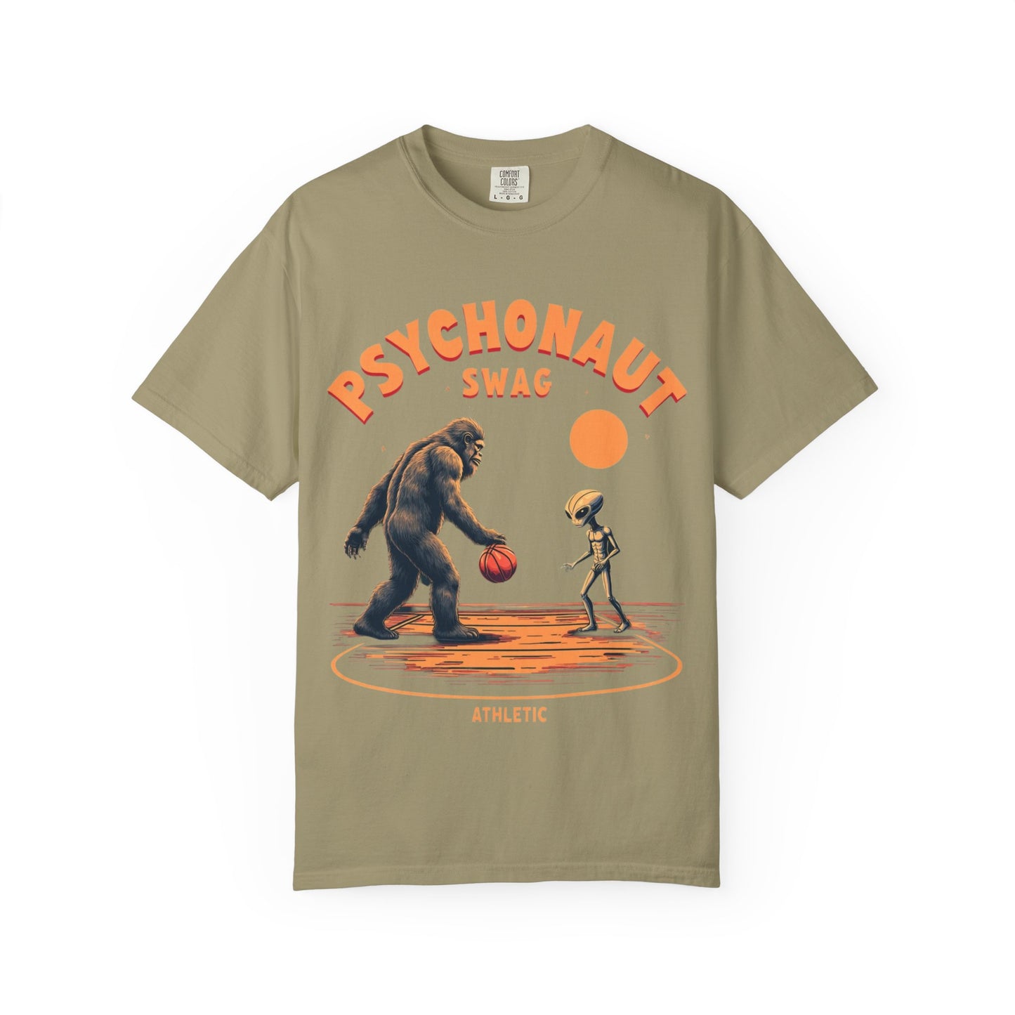 Alien vs Bigfoot, Psychonaut Swag Unisex T-Shirt, Funny Graphic Tee, Unique Gift for Gamers, Outdoor Lovers, Birthday, Casual Wear - Psychonaut Swag