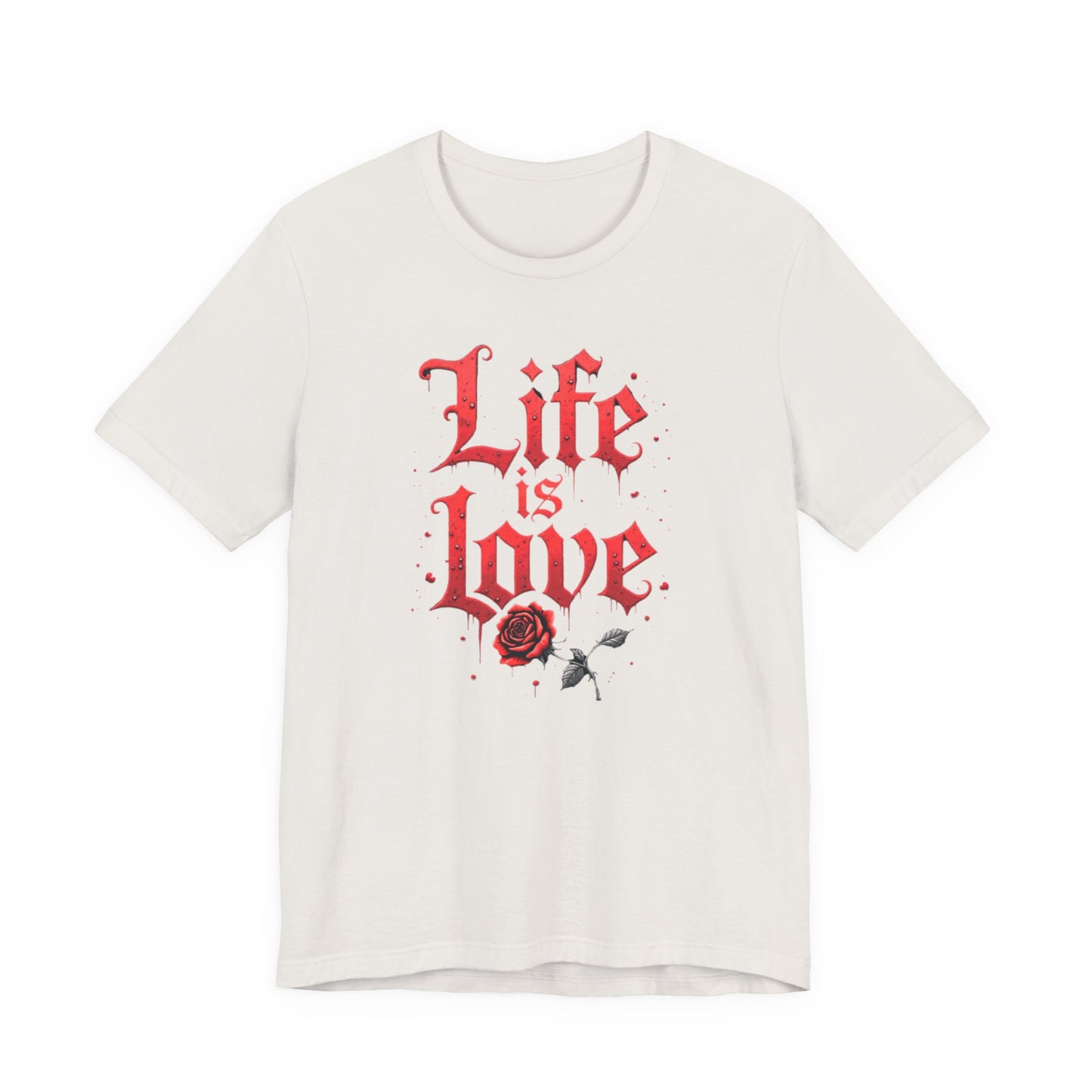Life is Love Shirt, Love Themed Apparel, Gift for Couples, Valentine's Day Top - Psychonaut Swag