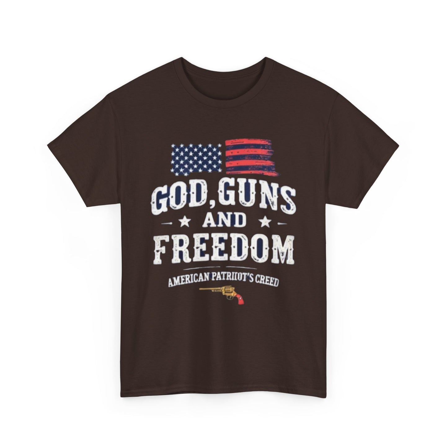 God, Guns, and Freedom American Patriot's Creed Shirt - Psychonaut Swag