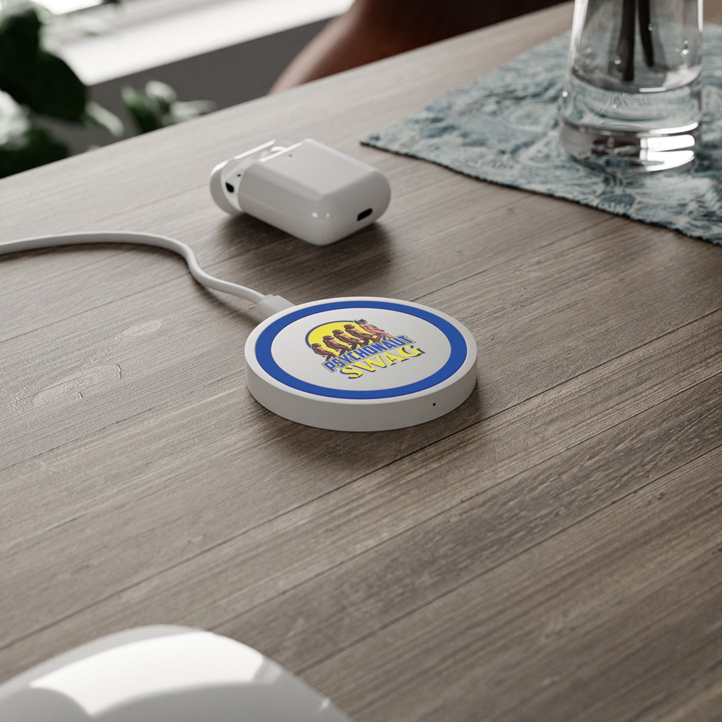 Psychonaut Swag small biz, Wireless Charging Pad, Fun Charging Station, Gamer Gift, Home Office Decor, Tech Accessory, Eco-Friendly Charging