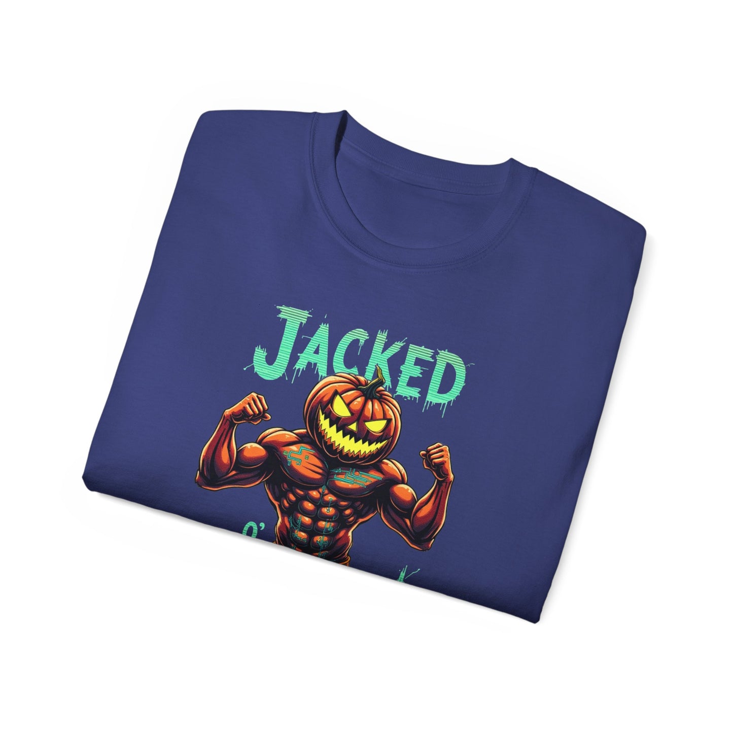Jacked Lantern Tee | Fun Halloween T-Shirt, Pumpkin Costume Tee, Men's Halloween Shirt, Unisex Graphic Tee, Autumn Apparel
