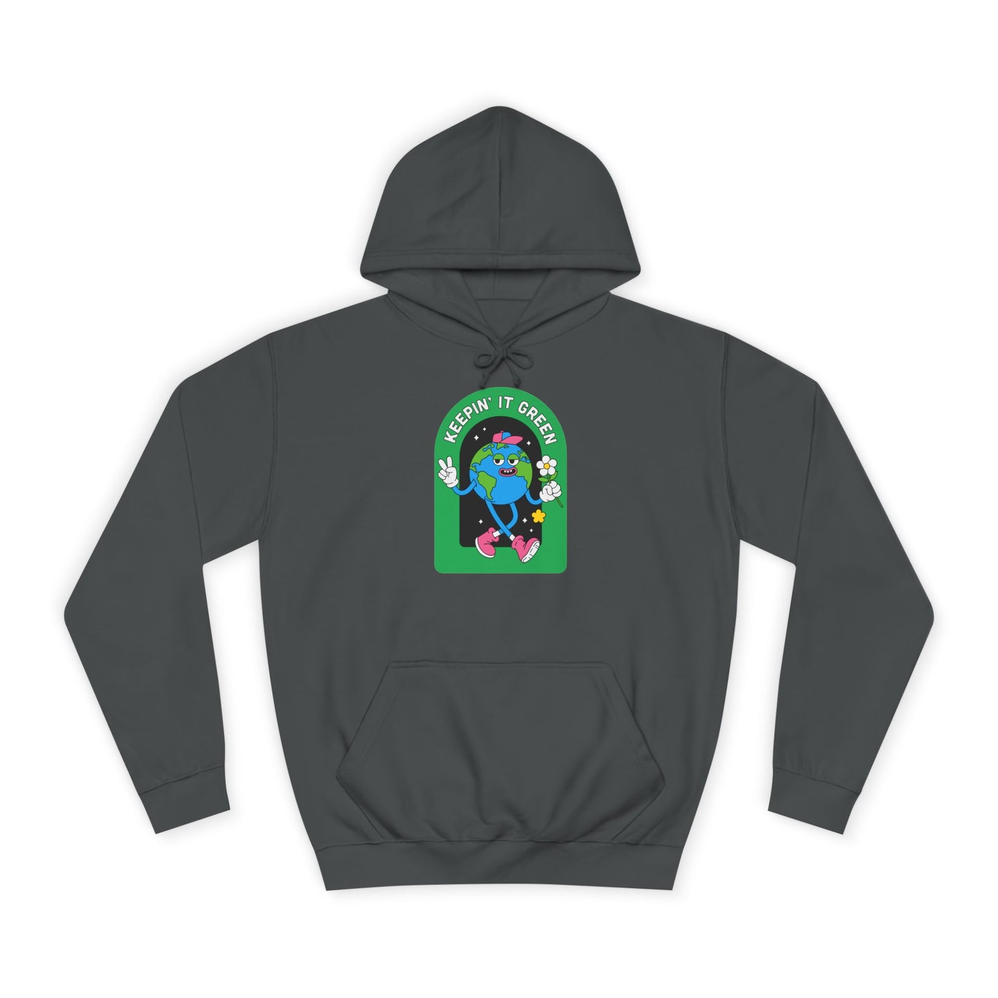 Keeping it Green Unisex College Hoodie - Psychonaut Swag