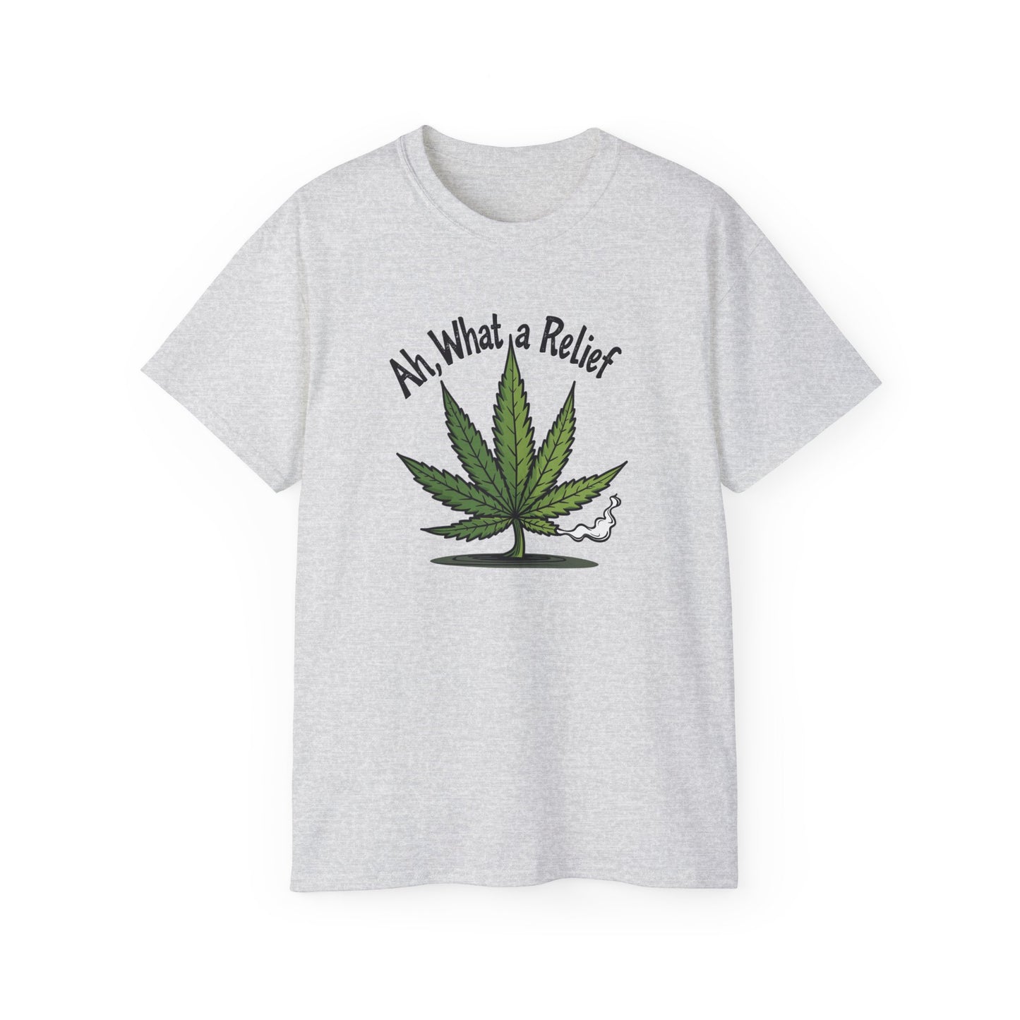 Ah, What a Relief Unisex Ultra Cotton Tee - Perfect for Cannabis Enthusiasts - Psychonaut Swag