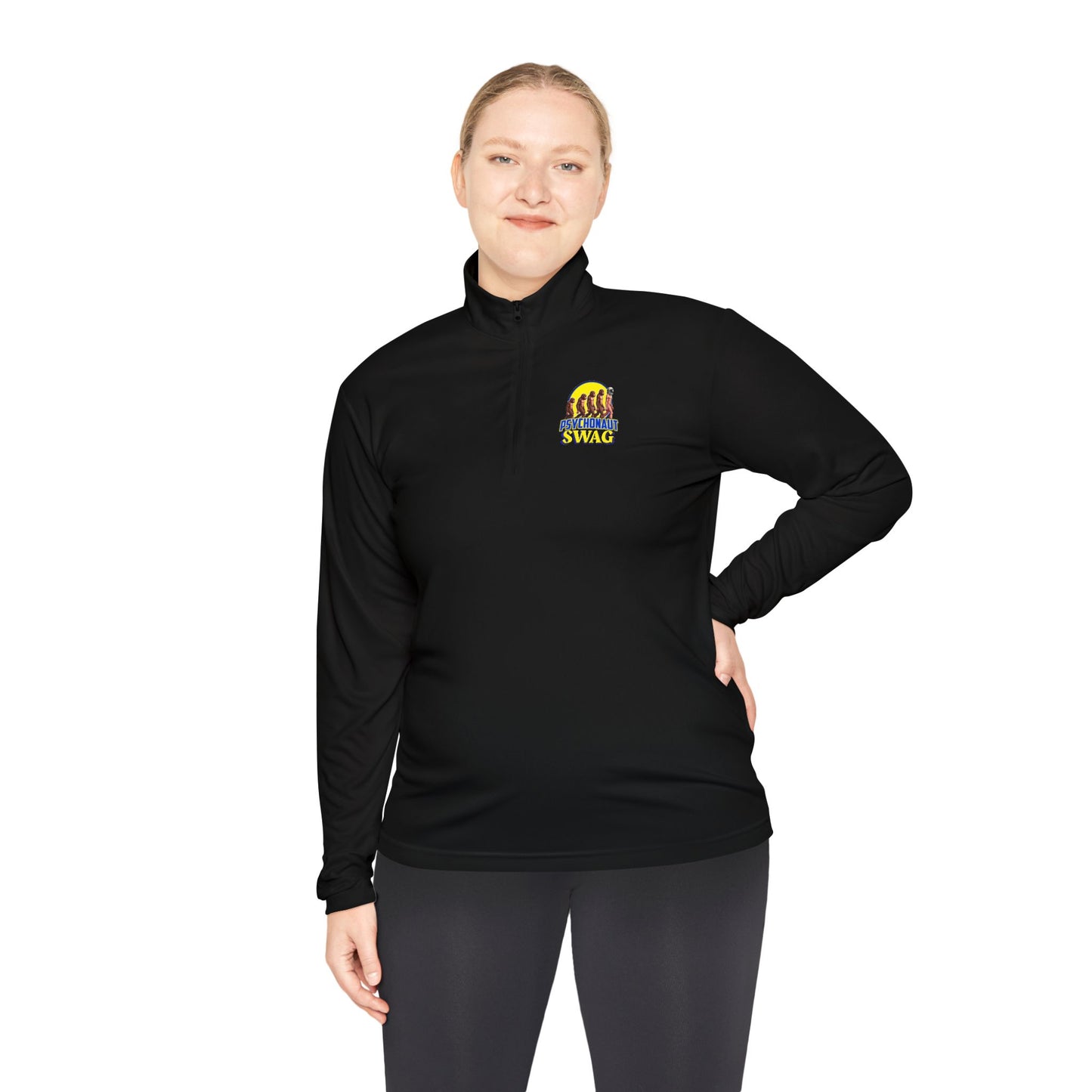 Small Biz Swag, Stylish Unisex Quarter-Zip Pullover - Trendy, Comfortable, Ideal for Outdoor Activities, Gifts, Travel, Everyday Wear
