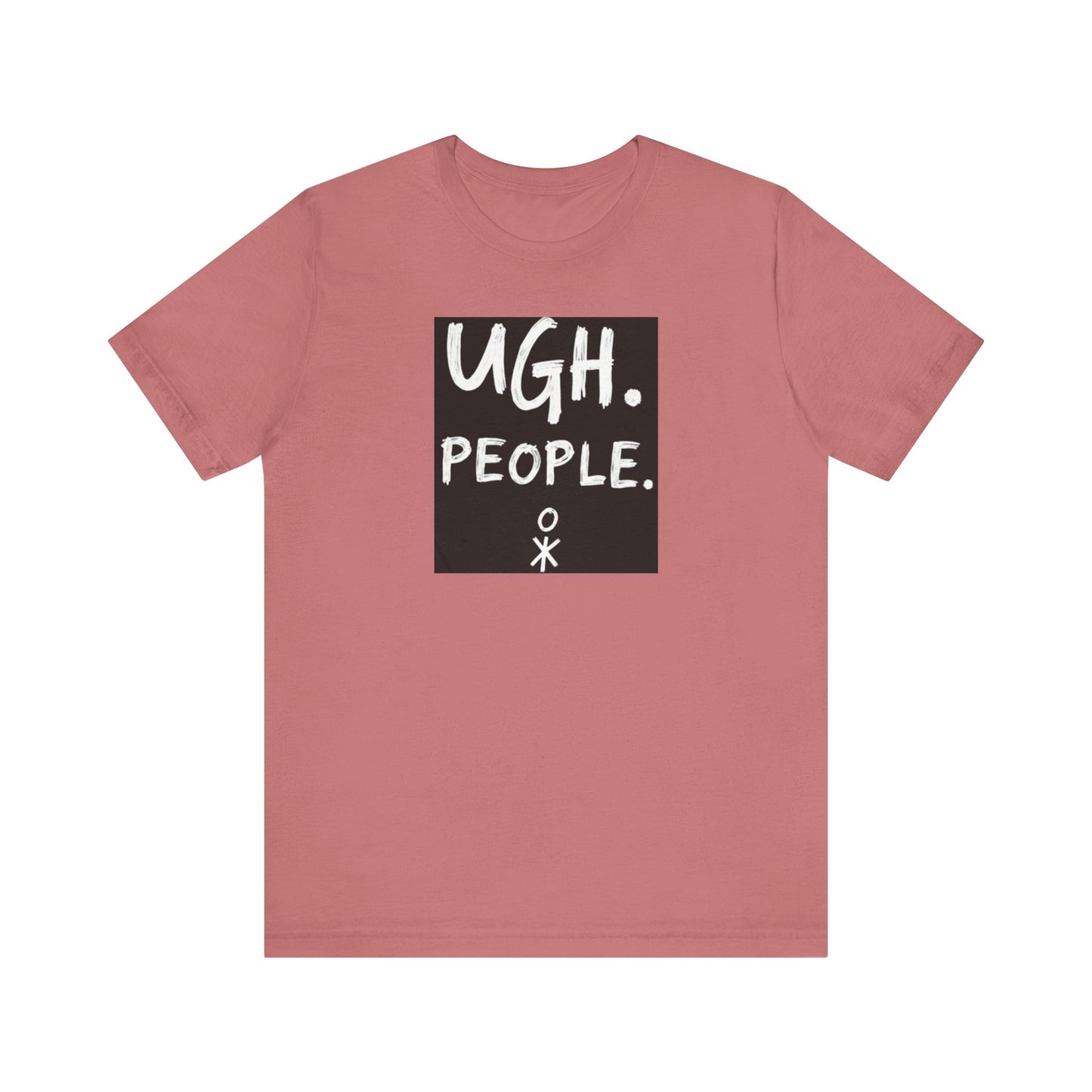 Frustration Level: UGH. PEOPLE. Unisex Tee, Funny Graphic T-Shirt, Gift for Introverts, Casual Wear, Everyday Humor - Psychonaut Swag