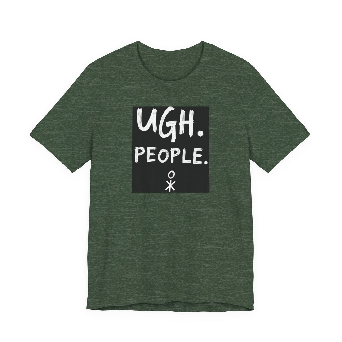 Frustration Level: UGH. PEOPLE. Unisex Tee, Funny Graphic T-Shirt, Gift for Introverts, Casual Wear, Everyday Humor - Psychonaut Swag