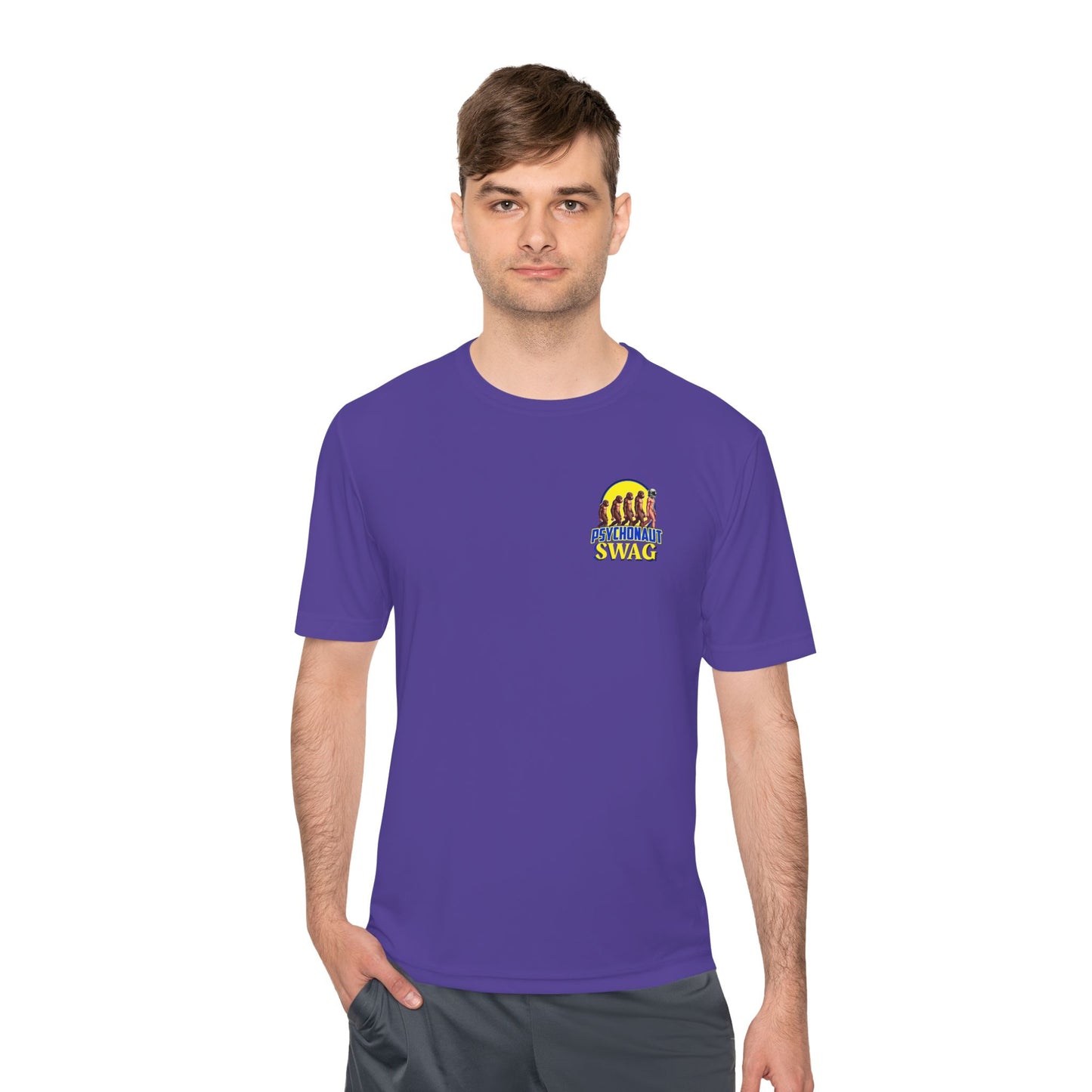 Psychonaut Swag, Small Biz, Unisex Moisture Wicking Tee, Workout Shirt, Gift for Car Enthusiasts, Casual Wear, Summer Activewear