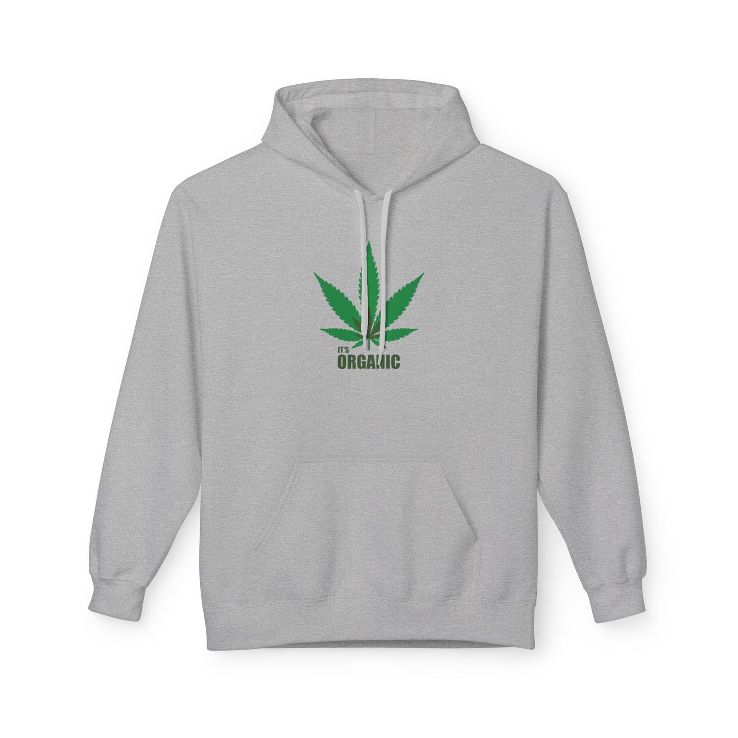 It's Organic, Marijuana Leaf, Unisex Midweight Softstyle Fleece Hoodie - Psychonaut Swag