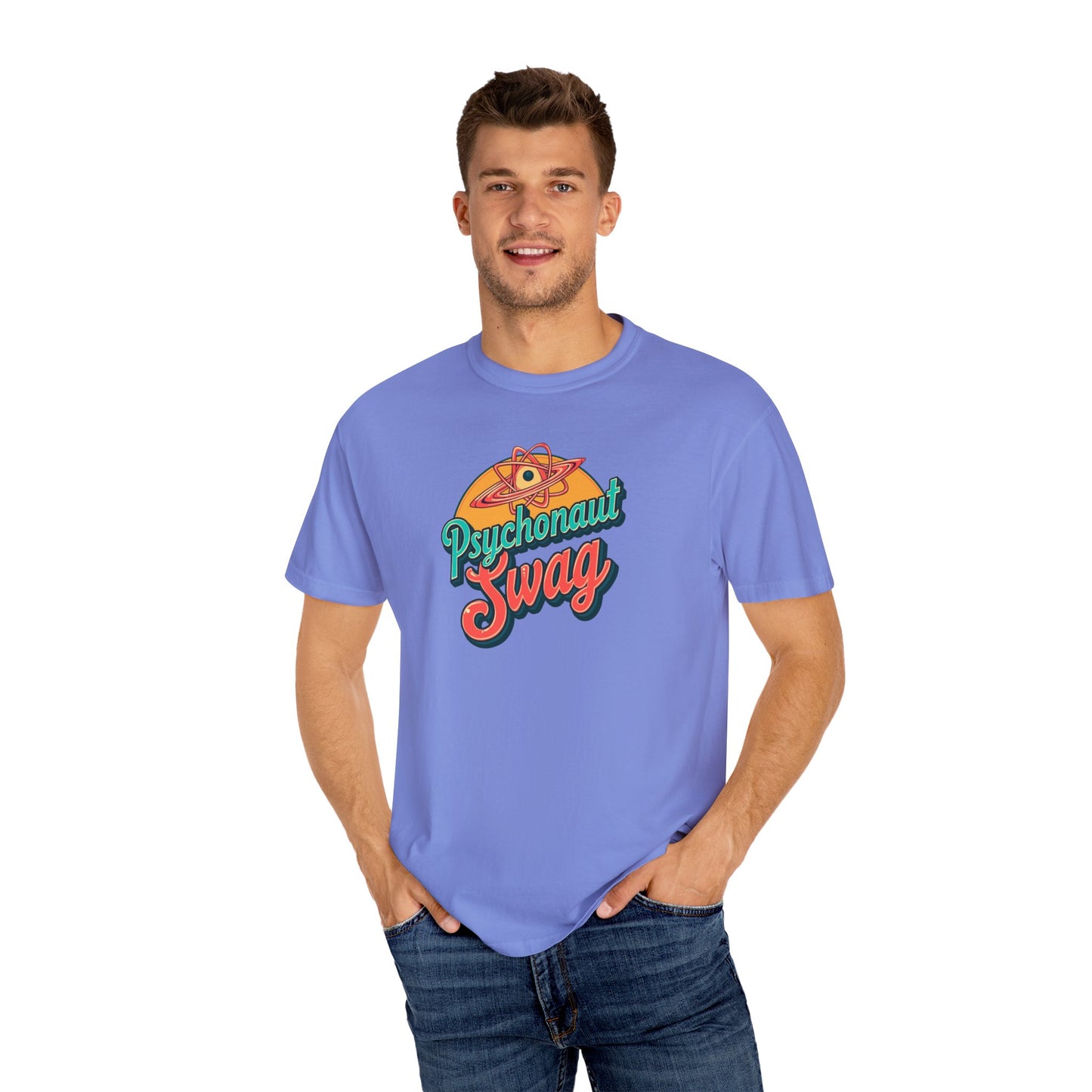 Psychonaut Swag, Atom tee shirt, Psychedelic T-Shirt | Retro Psychonaut Swag Tee | Unique Gift for Festival Lovers, Casual Wear, Art Enthusiasts, Unisex Apparel