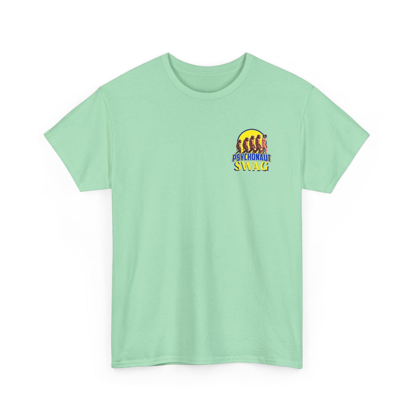 Colorful Retro Style Unisex Heavy Cotton Tee, Graphic Tee, Casual Wear, Gift Idea, Summer Fashion, Festival Outfit - Psychonaut Swag