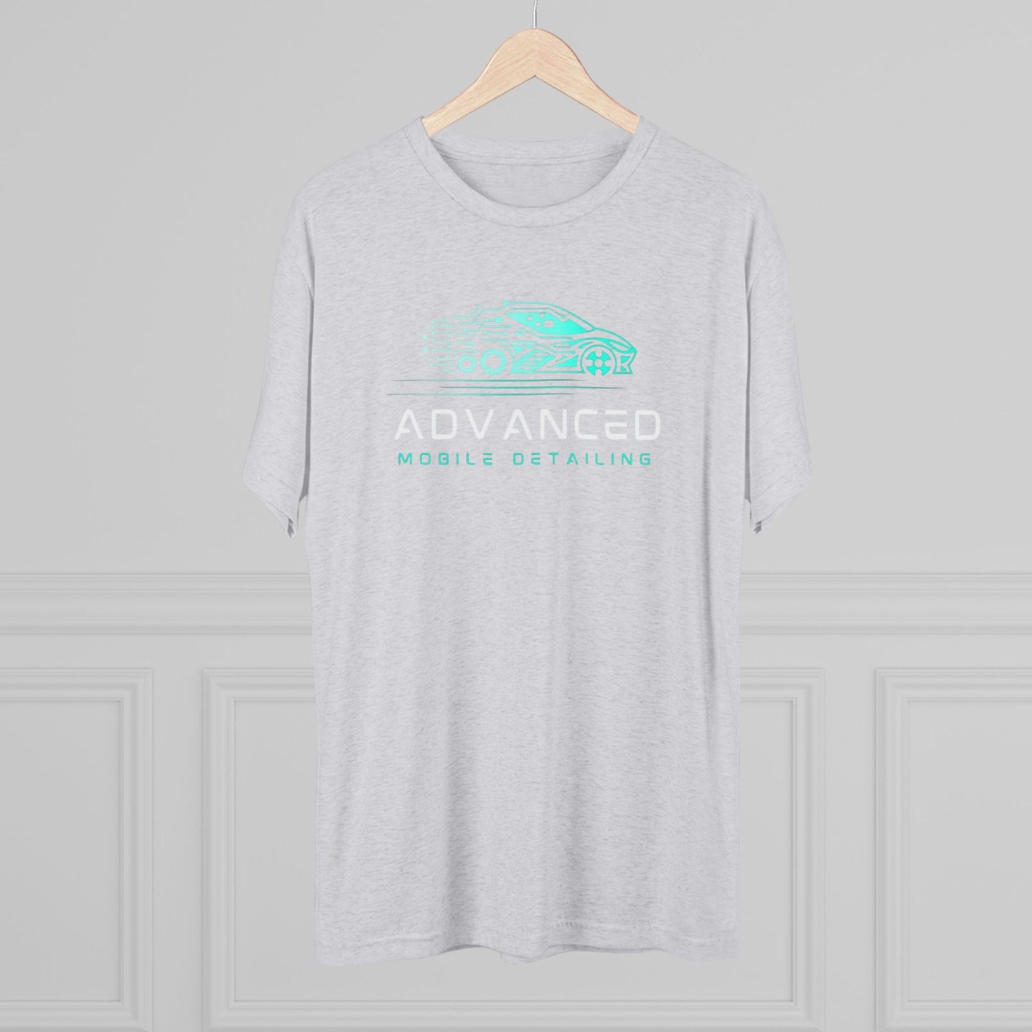 Advanced Mobile Detailing, Tri-blend, Tee | Car Enthusiast T-Shirt, Custom Auto Care Shirt, Gift for Car Lovers, Unique Vehicle Detailing Apparel
