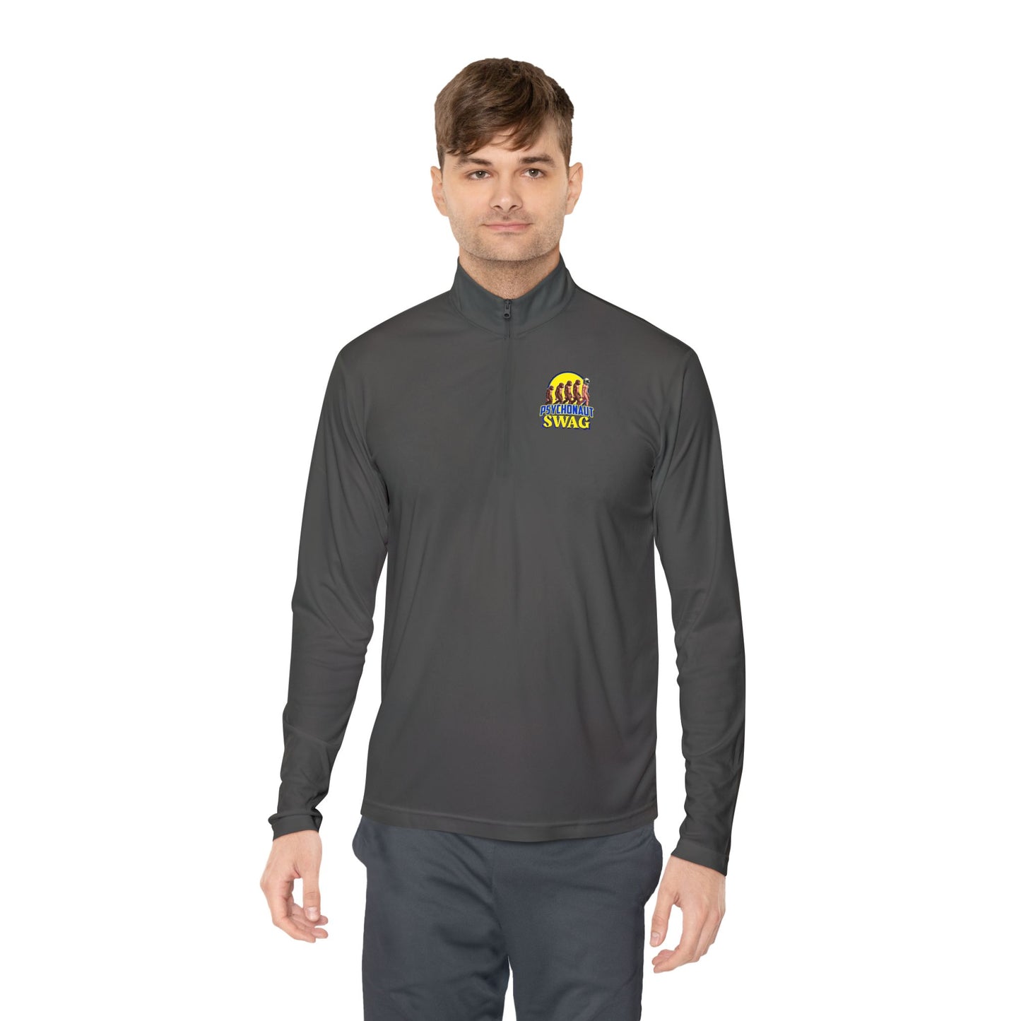 Small Biz Swag, Stylish Unisex Quarter-Zip Pullover - Trendy, Comfortable, Ideal for Outdoor Activities, Gifts, Travel, Everyday Wear