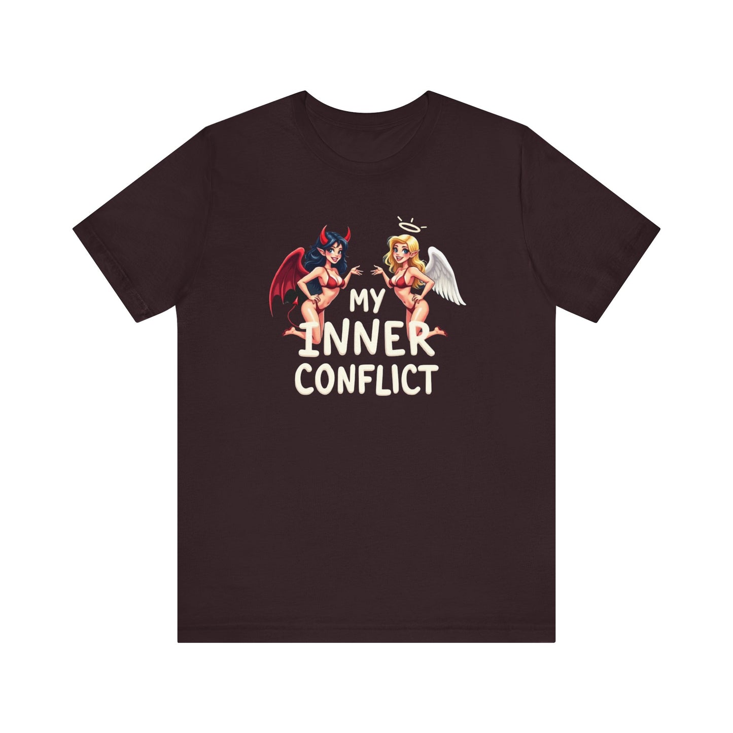My Inner Conflict, Graphic Tee, Casual Wear, Halloween Gift, Unisex Shirt, Fashion Statement, Unique Style - Psychonaut Swag