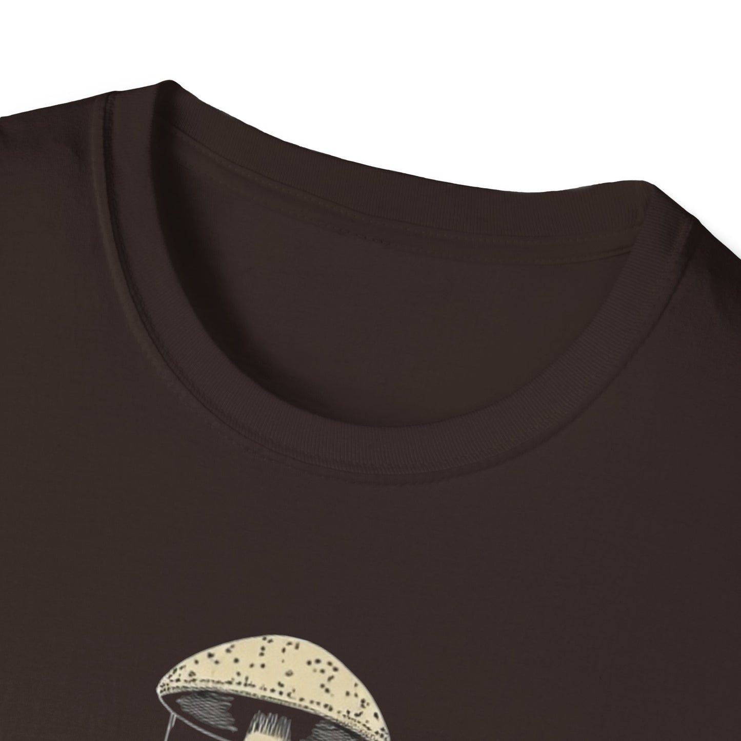 Ego Death Club Mushroom, T-Shirt, Unisex Softstyle Tee, Casual Wear, Gift for Friends, Unique Graphic Shirt - Psychonaut Swag