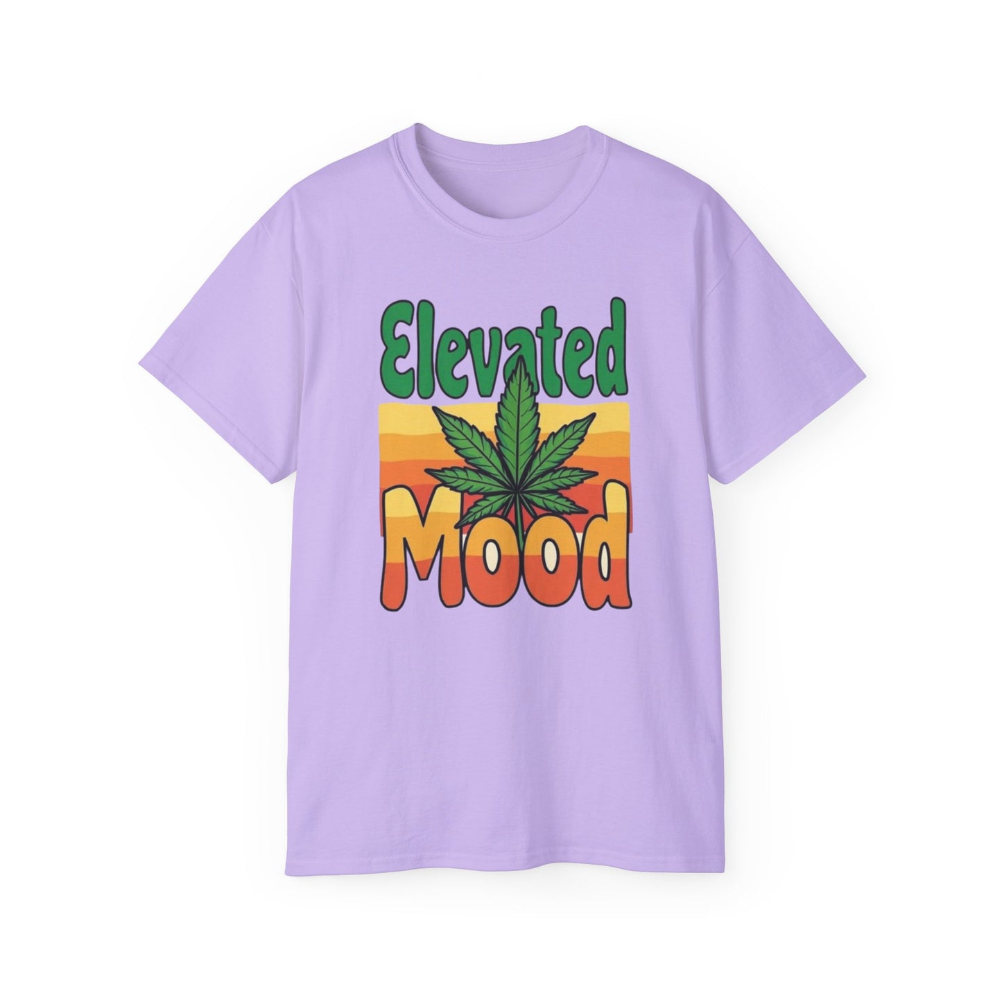 Elevated Mood Cannabis Tee, Unisex Ultra Cotton T-Shirt, Sublimated Graphic Tee, Perfect Gift for 420 Celebrations, Relaxed Fit Tee