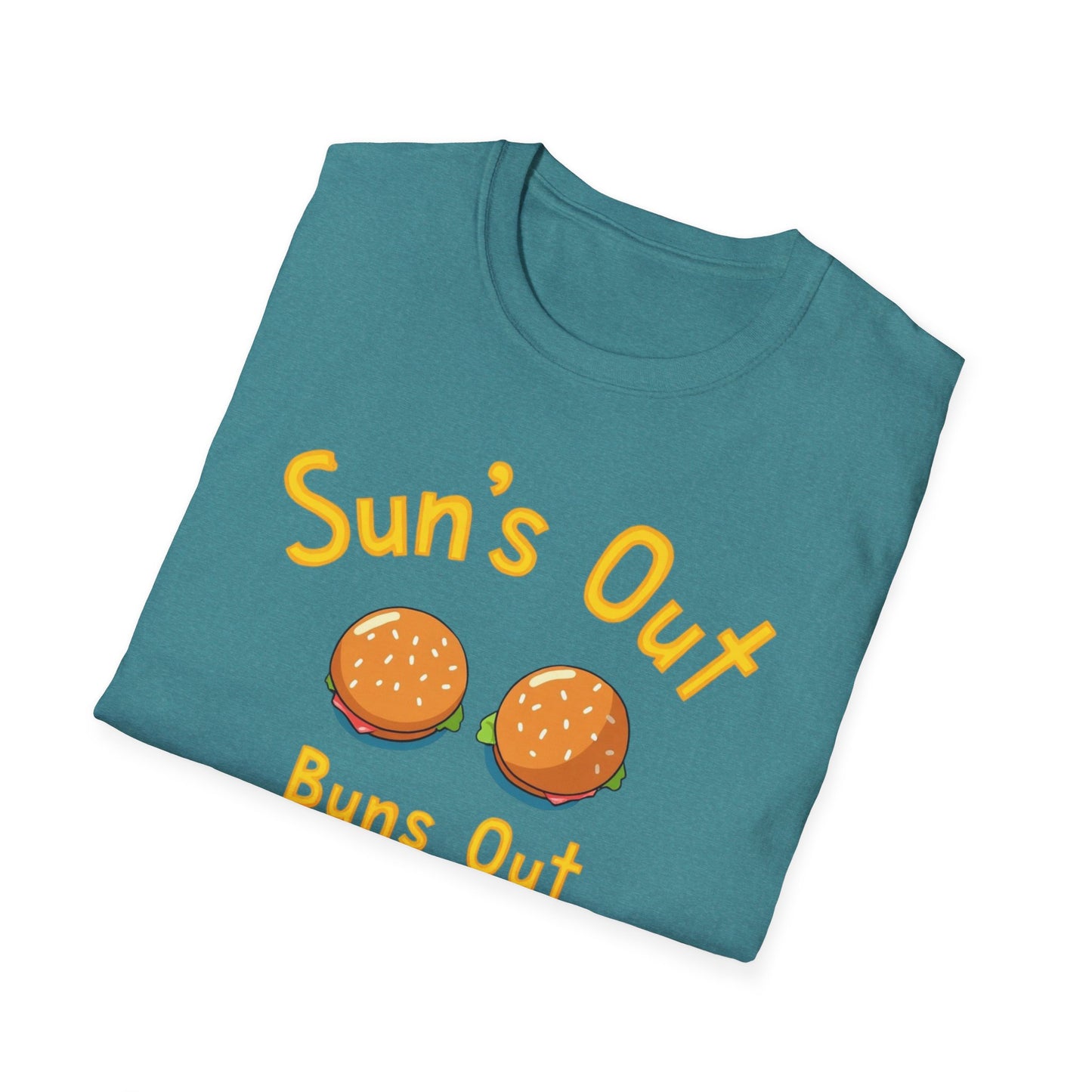 Sun's Out Buns Out, Sunny Vibes T-Shirt - Funny Summer Tee for Beach Days, BBQs, Pool Parties, Birthday Gifts, Vacation Wear - Psychonaut Swag