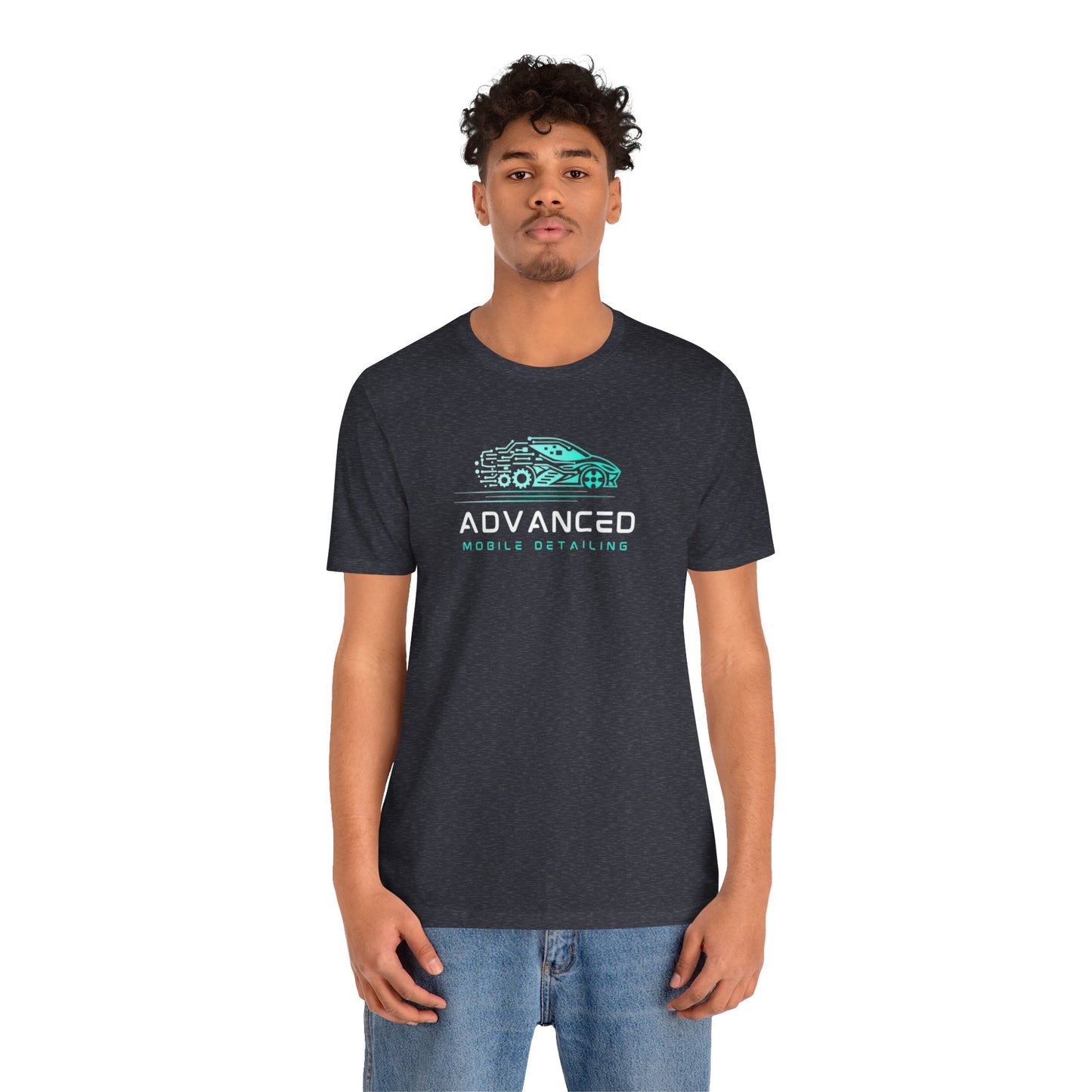 Advanced Mobile Detailing, Super soft style, Unisex Tee, Car Enthusiast Shirt, Automotive Gift, Stylish Car Wash Tee, Perfect for Mechanics, Birthday or Holiday Gift