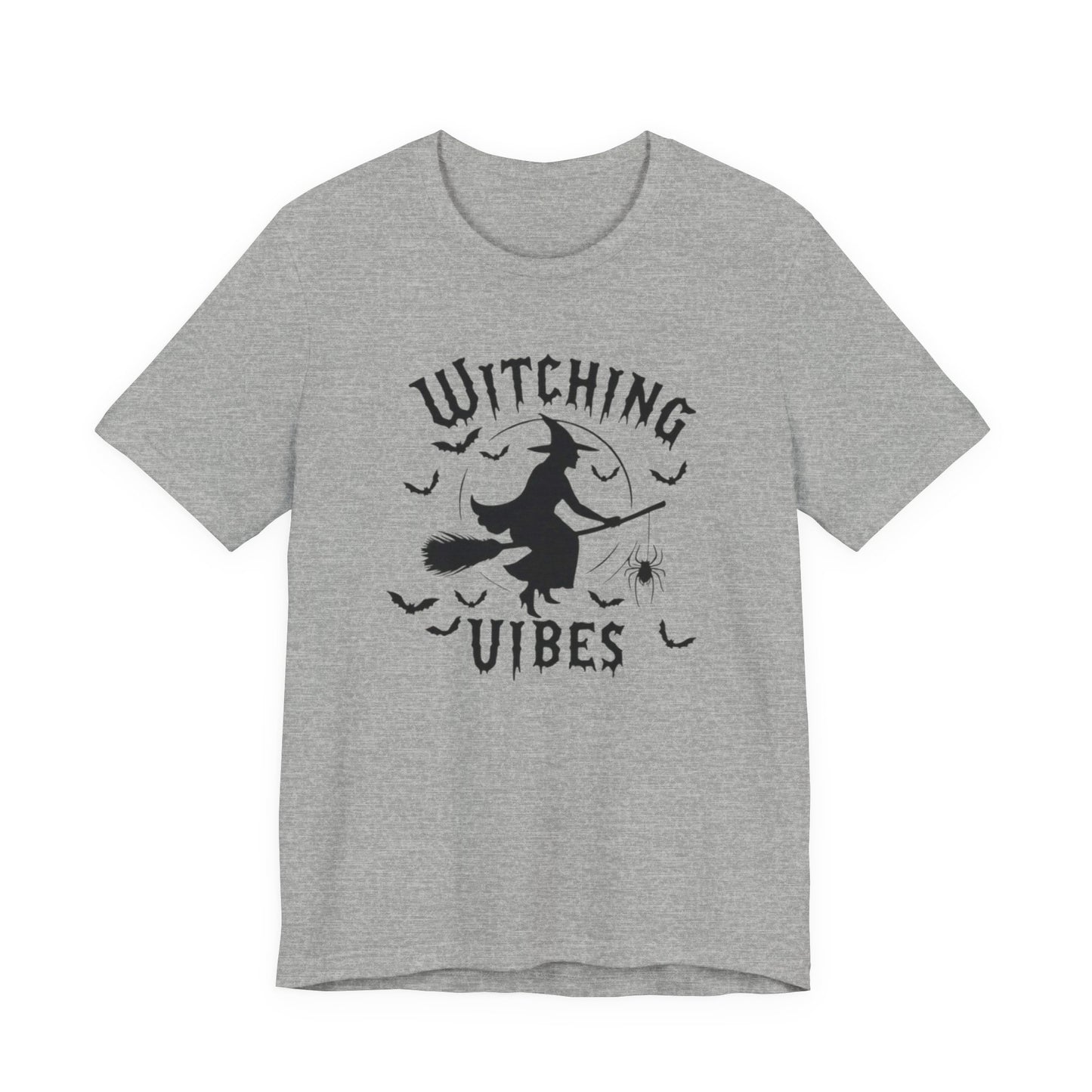 Witching Vibes Graphic Tee, Halloween Apparel, Unisex Costume Top, Casual T-Shirt, Spooky Season Outfit, Witchy Gift