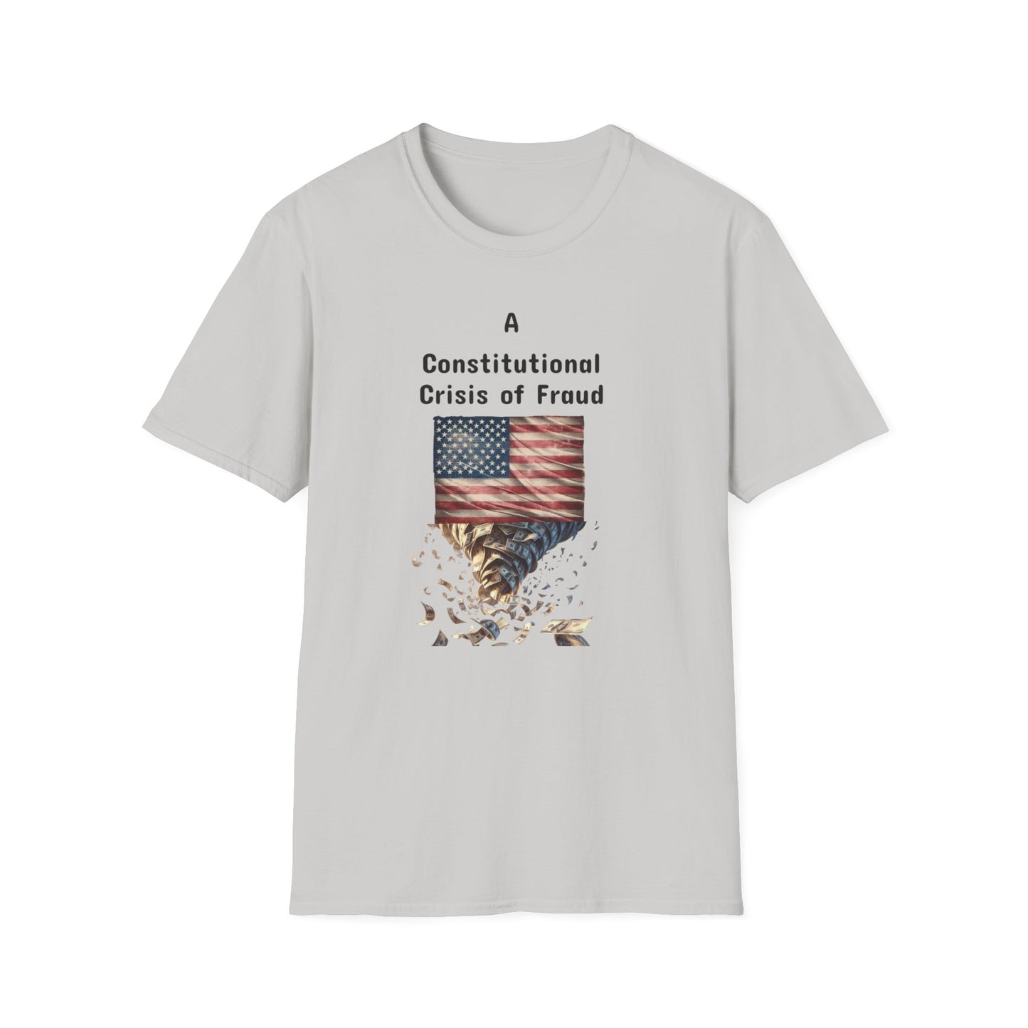 Constitutional Crisis of Fraud, Unisex Softstyle T-Shirt - Psychonaut Swag