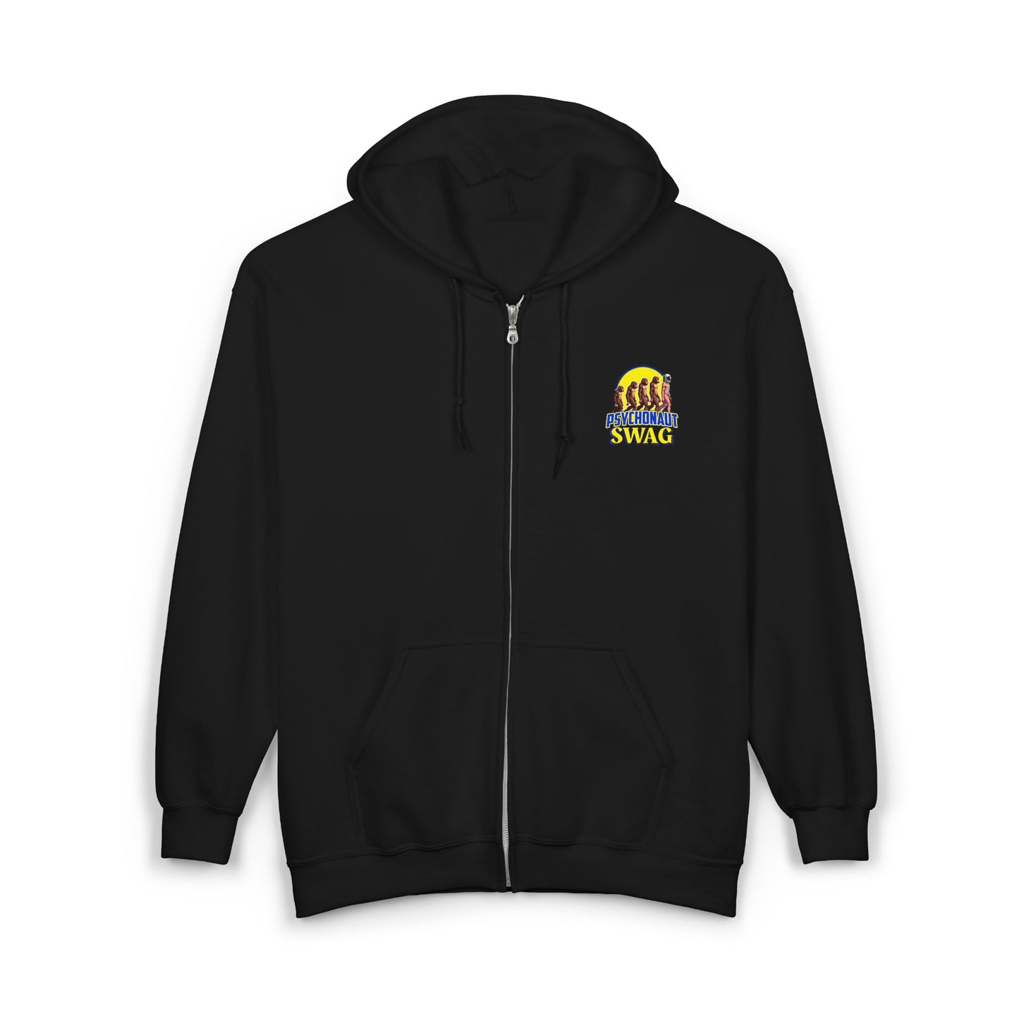 Psychonaut swag small biz, Full Zip Hoodie: Trendy Streetwear, Casual Layer, Gift for Him/Her, Unisex Wardrobe Essential, Comfortable Hoodie