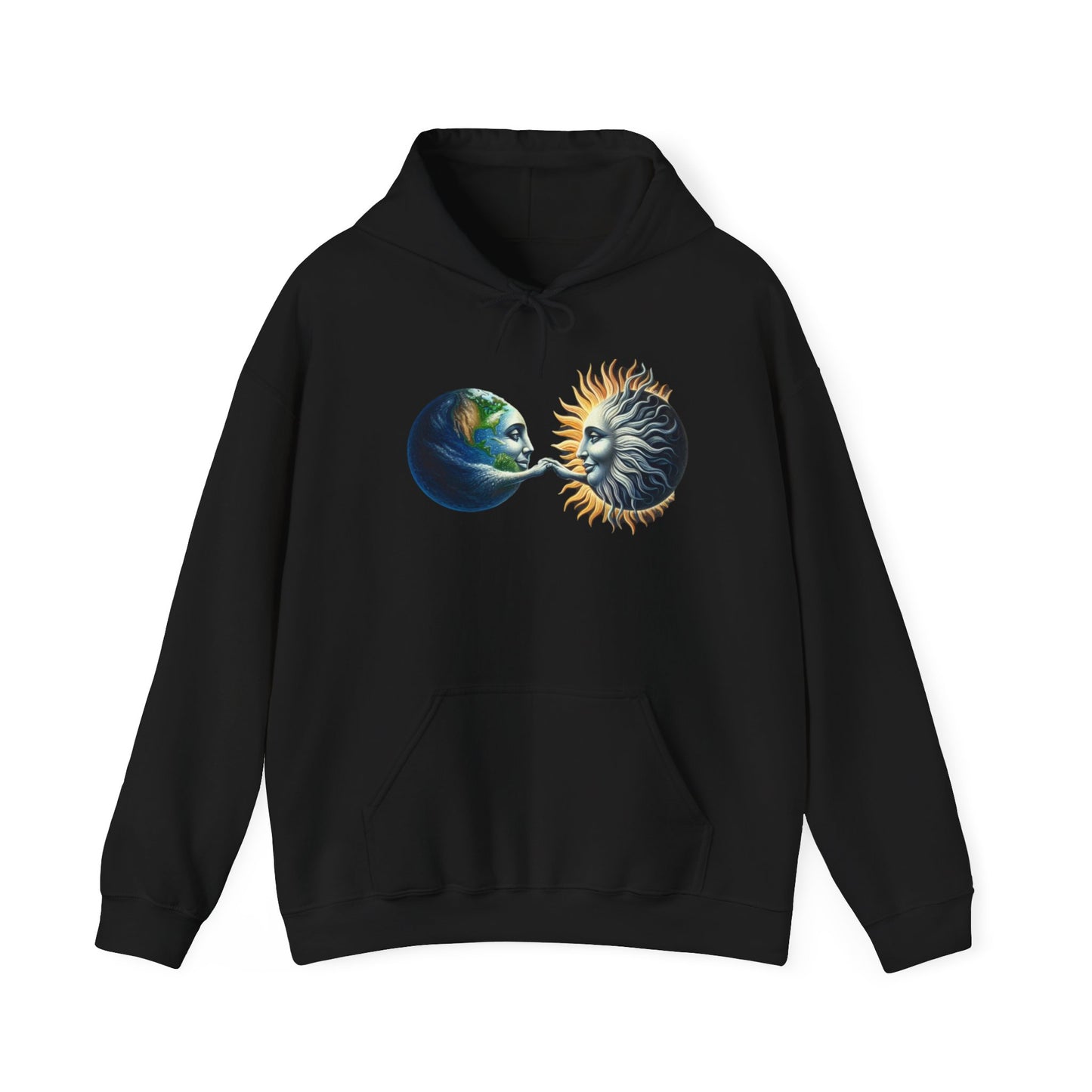 Sun-Locked Earth, High,Unisex Heavy Blend™ Hooded Sweatshirt - Psychonaut Swag