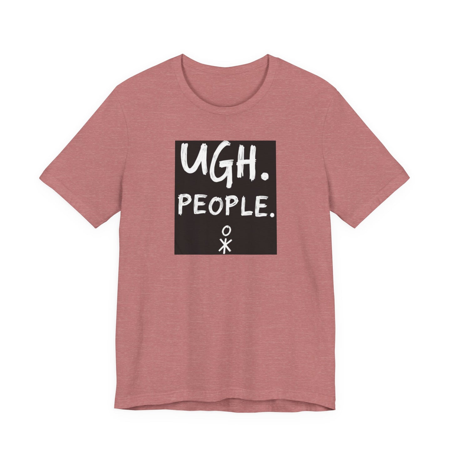 Frustration Level: UGH. PEOPLE. Unisex Tee, Funny Graphic T-Shirt, Gift for Introverts, Casual Wear, Everyday Humor - Psychonaut Swag