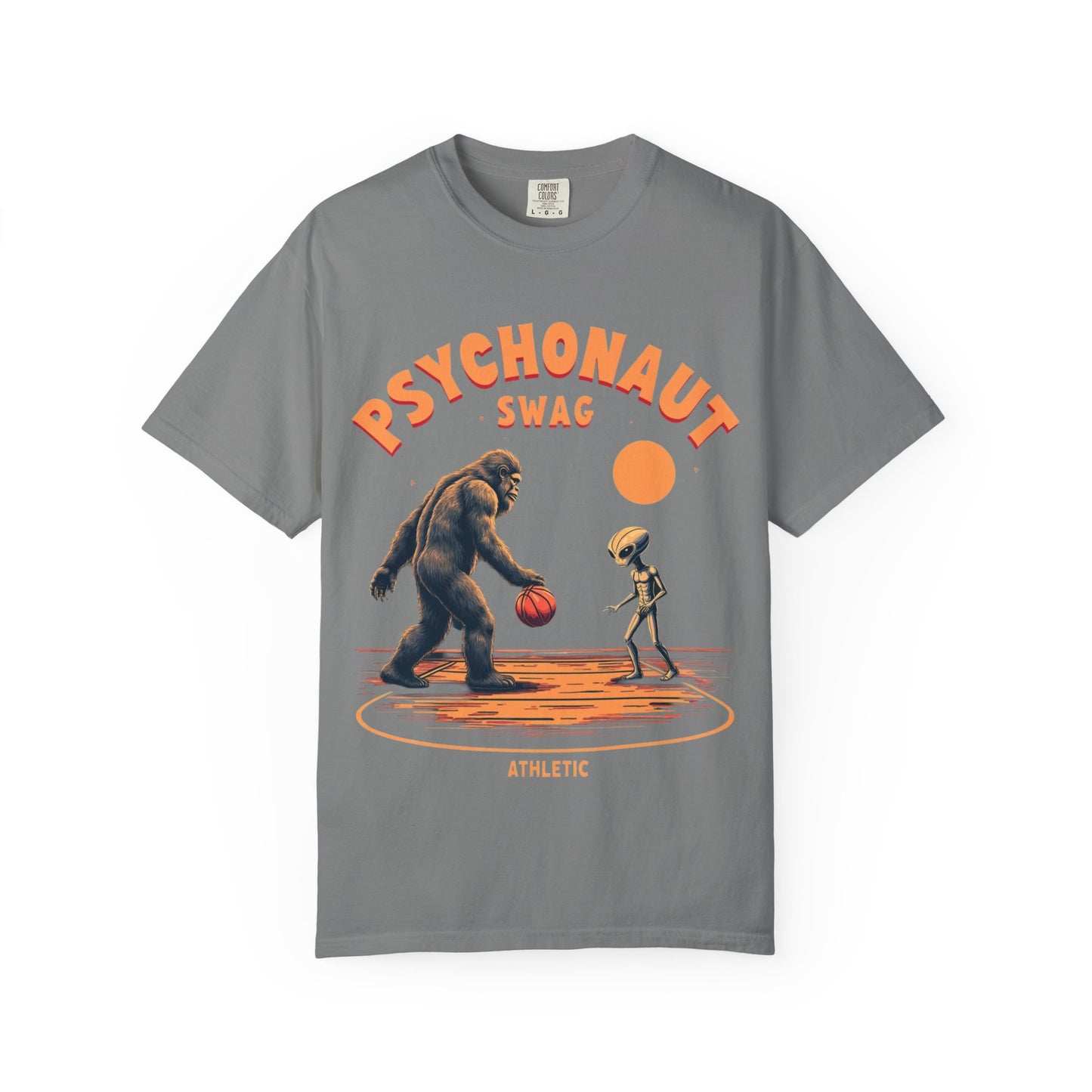 Alien vs Bigfoot, Psychonaut Swag Unisex T-Shirt, Funny Graphic Tee, Unique Gift for Gamers, Outdoor Lovers, Birthday, Casual Wear - Psychonaut Swag