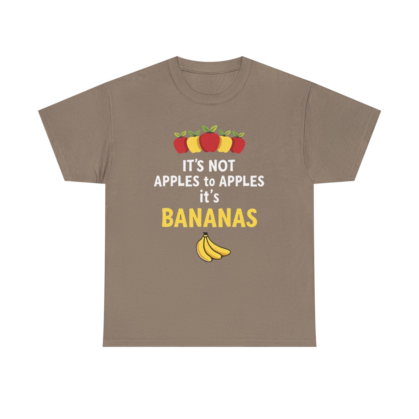 Funny Banana T-Shirt: It's Not Apples to Apples, Cute Graphic Tee for Food Lovers, Gift for Birthdays, Casual Wear, Humor Shirt - Psychonaut Swag