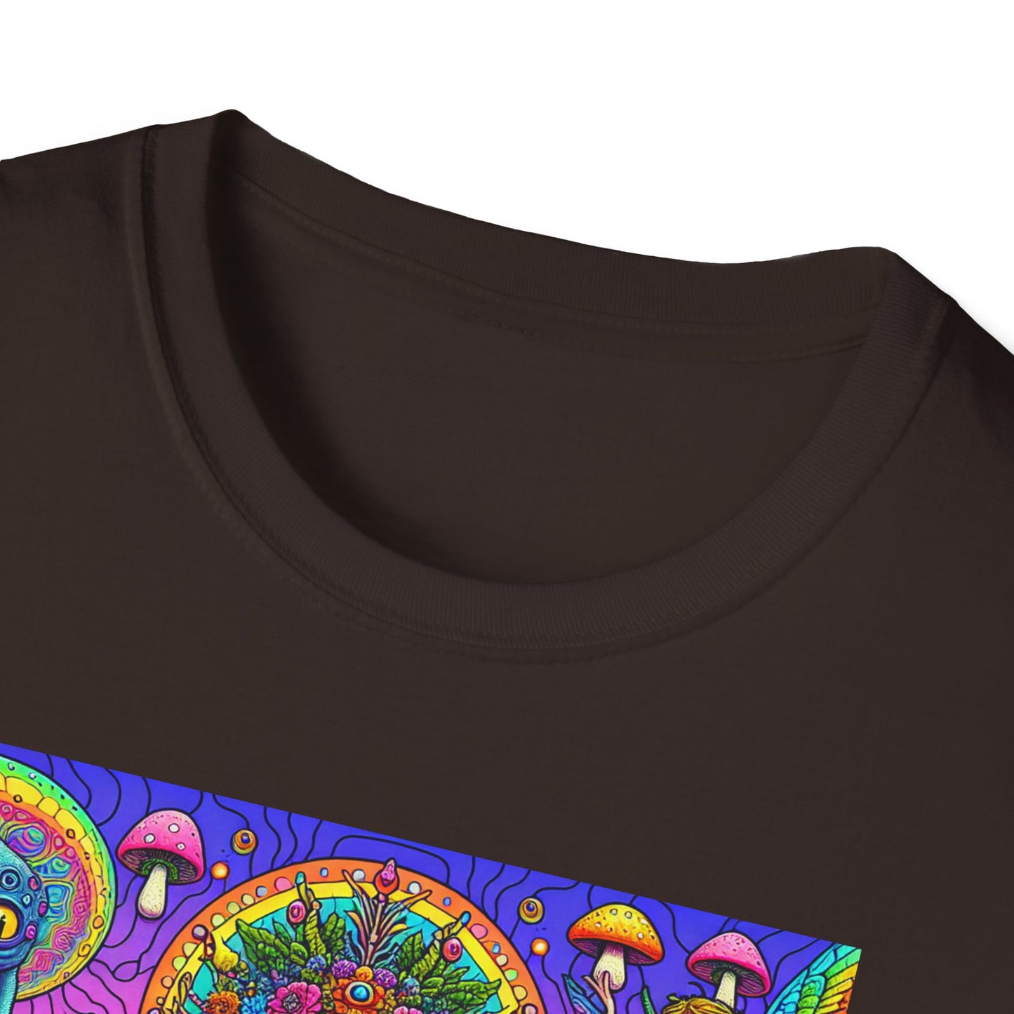 Mushroom Last Supper, Unisex Softstyle T-Shirt - Psychonaut Swag