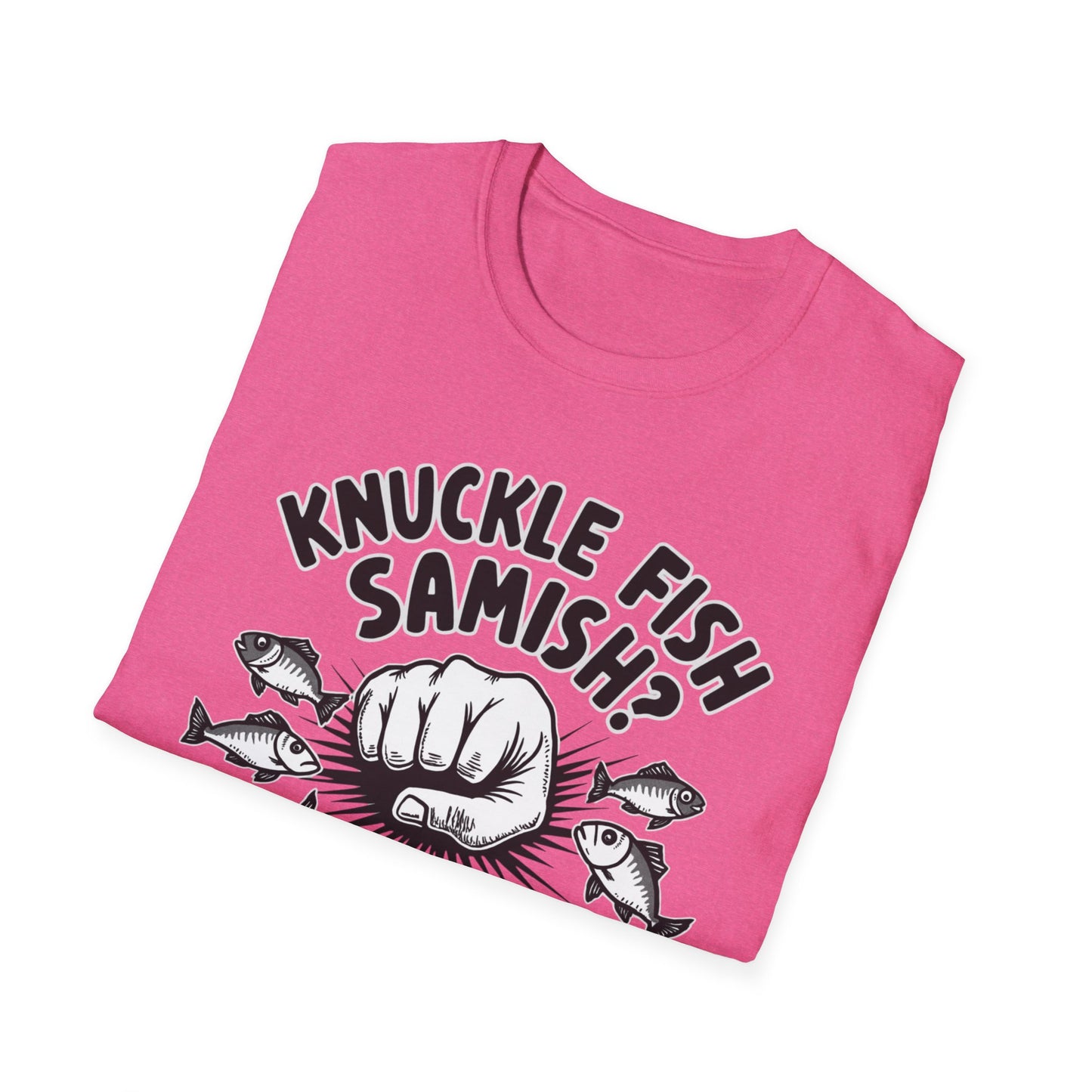 Knuckle Fish Samish, T-Shirt, Perfect for Anglers, Gift for Fishermen, Casual Wear, Outdoor Activities, Humor Shirt