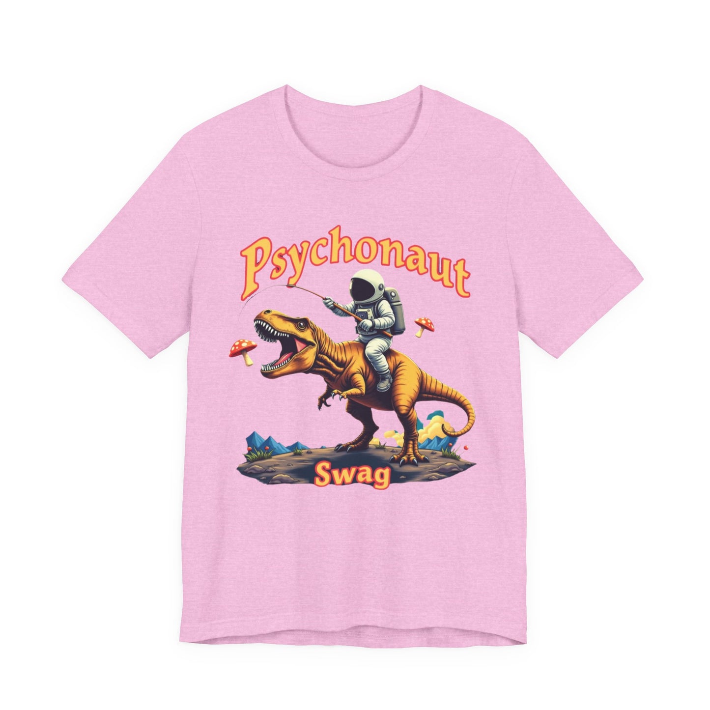 Psychonaut T-Rex Tee - Cool Retro Unisex Jersey Short Sleeve Shirt, Perfect for Gifts, Festivals, and Everyday Wear