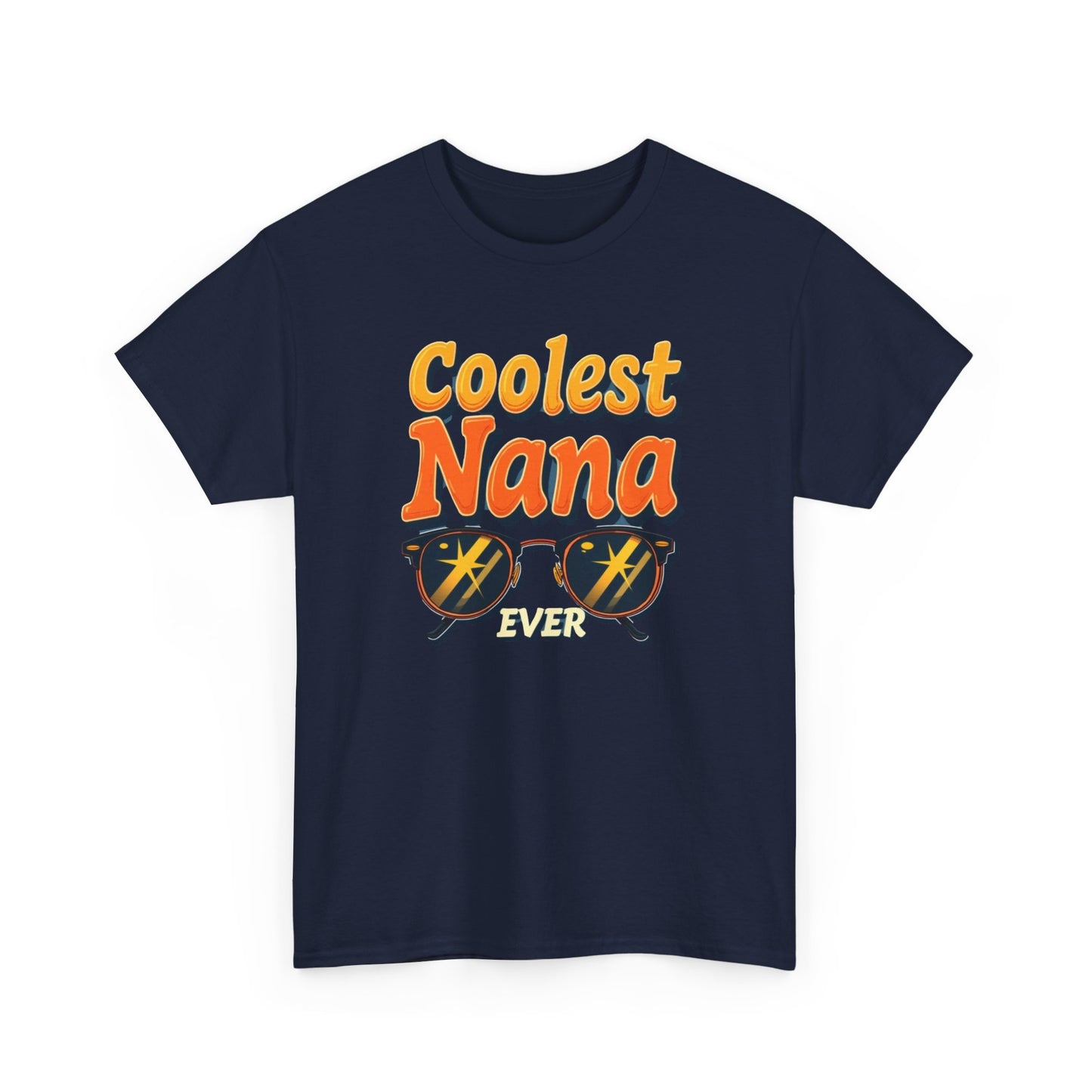Coolest Nana Ever Unisex Heavy Cotton Tee | Perfect Gift for Grandmothers, Birthday, Mother's Day, Gifts for Her, Family Reunion - Psychonaut Swag