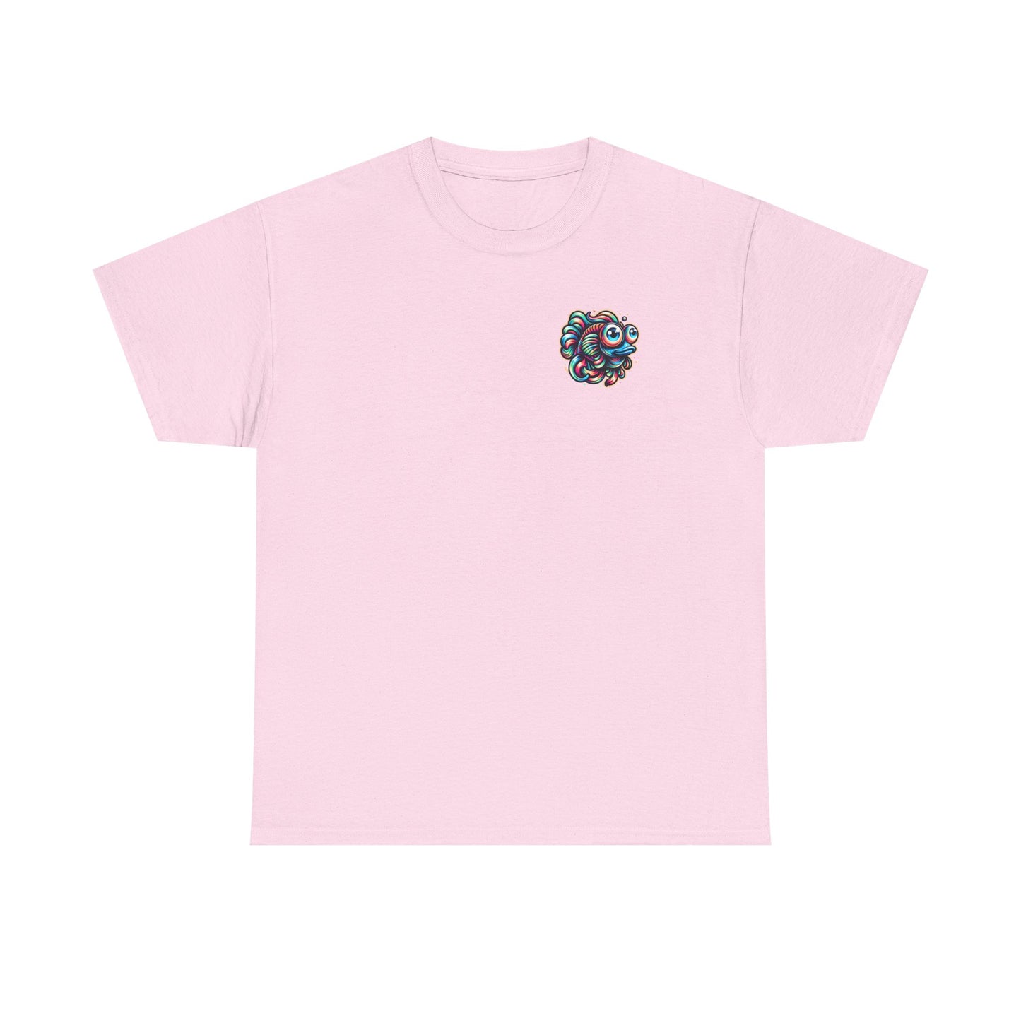 Psychedelic Fish Graphic Unisex Heavy Cotton Tee - Fun & Vibrant Apparel - Psychonaut Swag