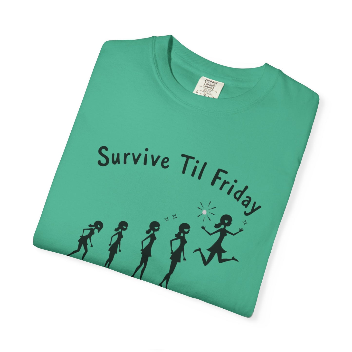 Survive Til Friday Unisex T-shirt, Funny Graphic Tee, Weekend Vibes Shirt, Casual Everyday Wear, Gift for Friends