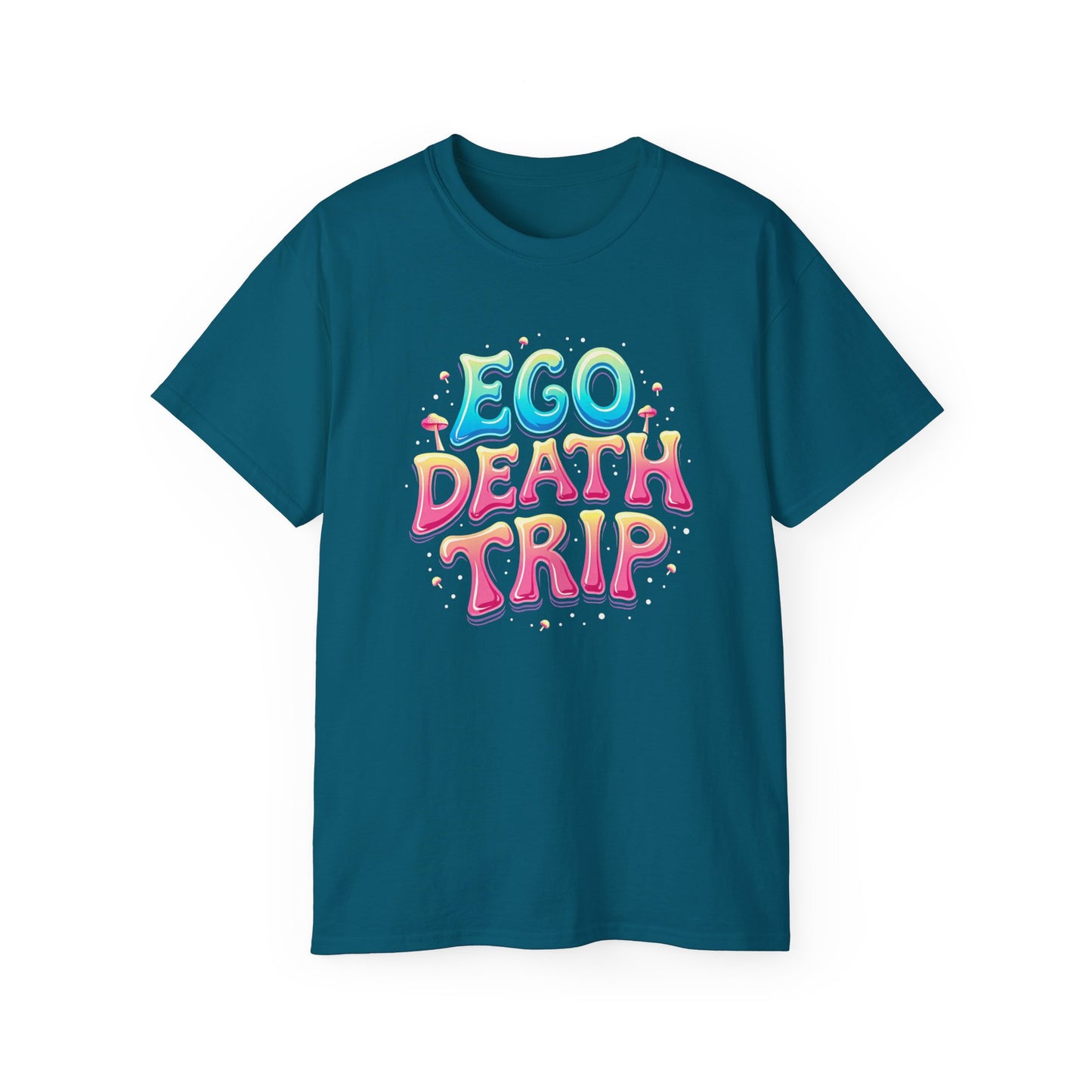 Ego Death Trip Unisex Ultra Cotton Tee - Vibrant Graphic T-Shirt for Relaxed Vibes and Self-Expression - Psychonaut Swag