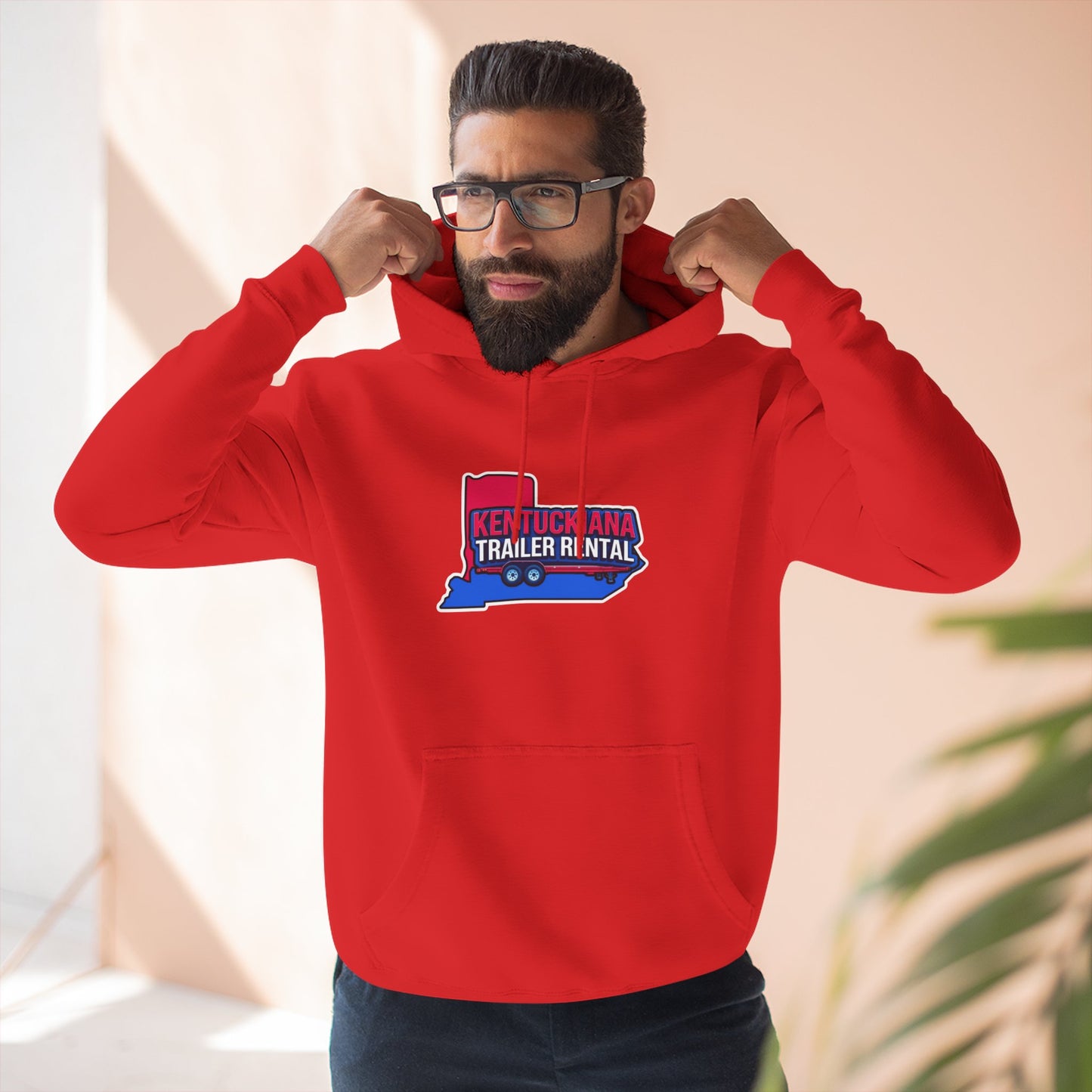 Kentuckiana Trailer Rental Hoodie | Cozy Casual Wear, Perfect for Road Trips, Gift for Outdoor Enthusiasts, Iconic Travel Style