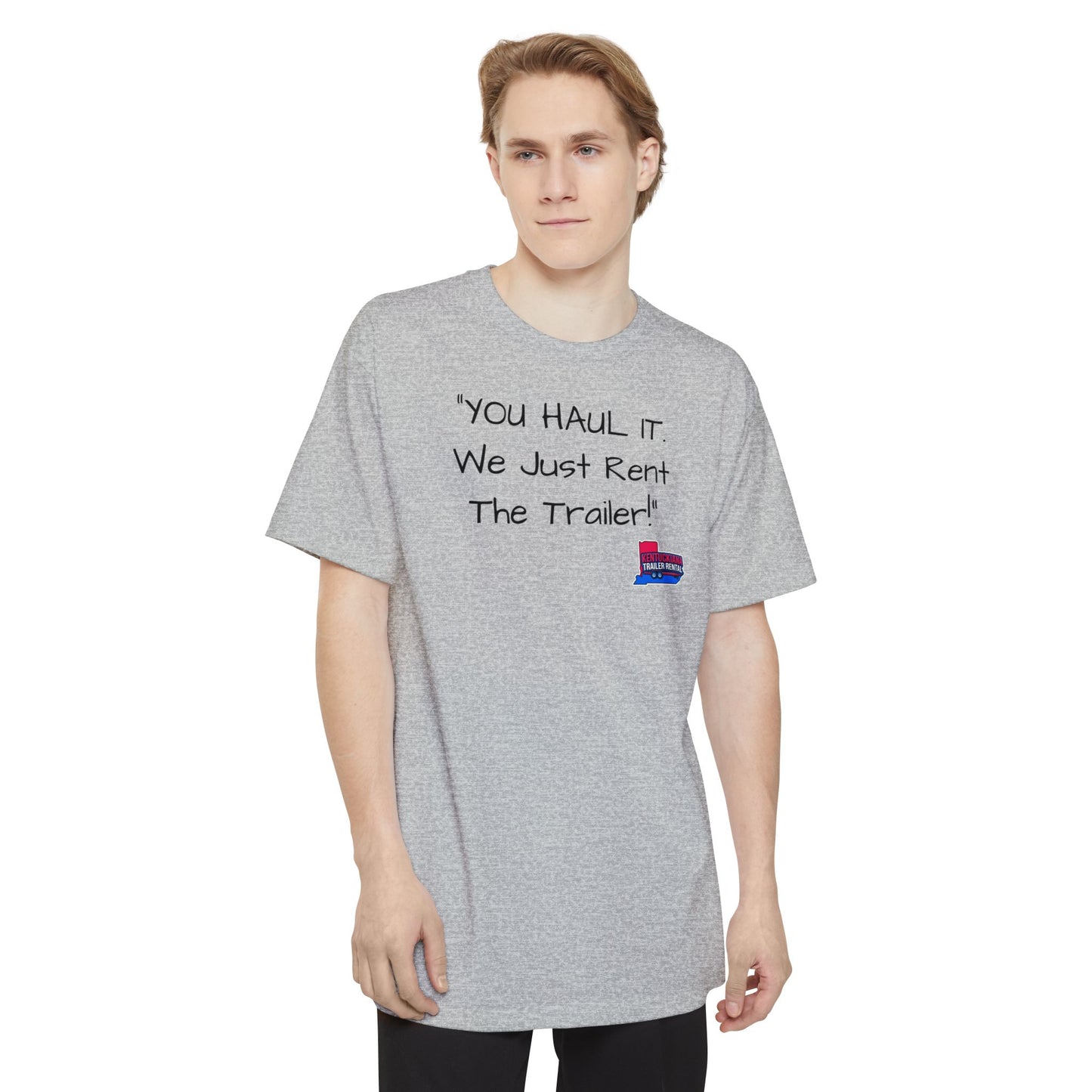 Tall mock1, Kentuckiana small biz swag, T-Shirt | Casual Souvenir Tee, Road Trip Gear, Gift for Trailer Owners, Fun Outdoor Wear, Unisex Apparel