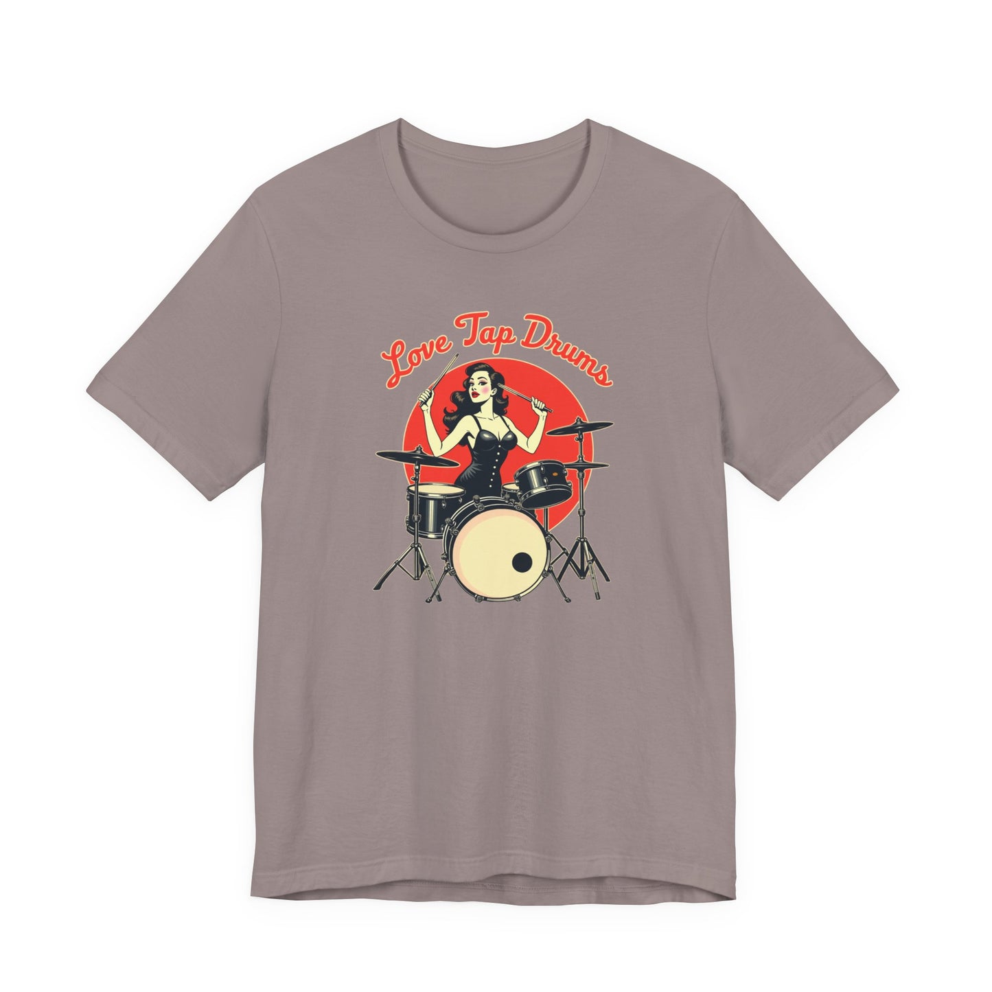 Love Tap Drums, Drummer Tee - Perfect for Music Lovers, Band Merch, Gifts for Musicians, Concerts, Casual Wear, Love Tap Drums - Psychonaut Swag