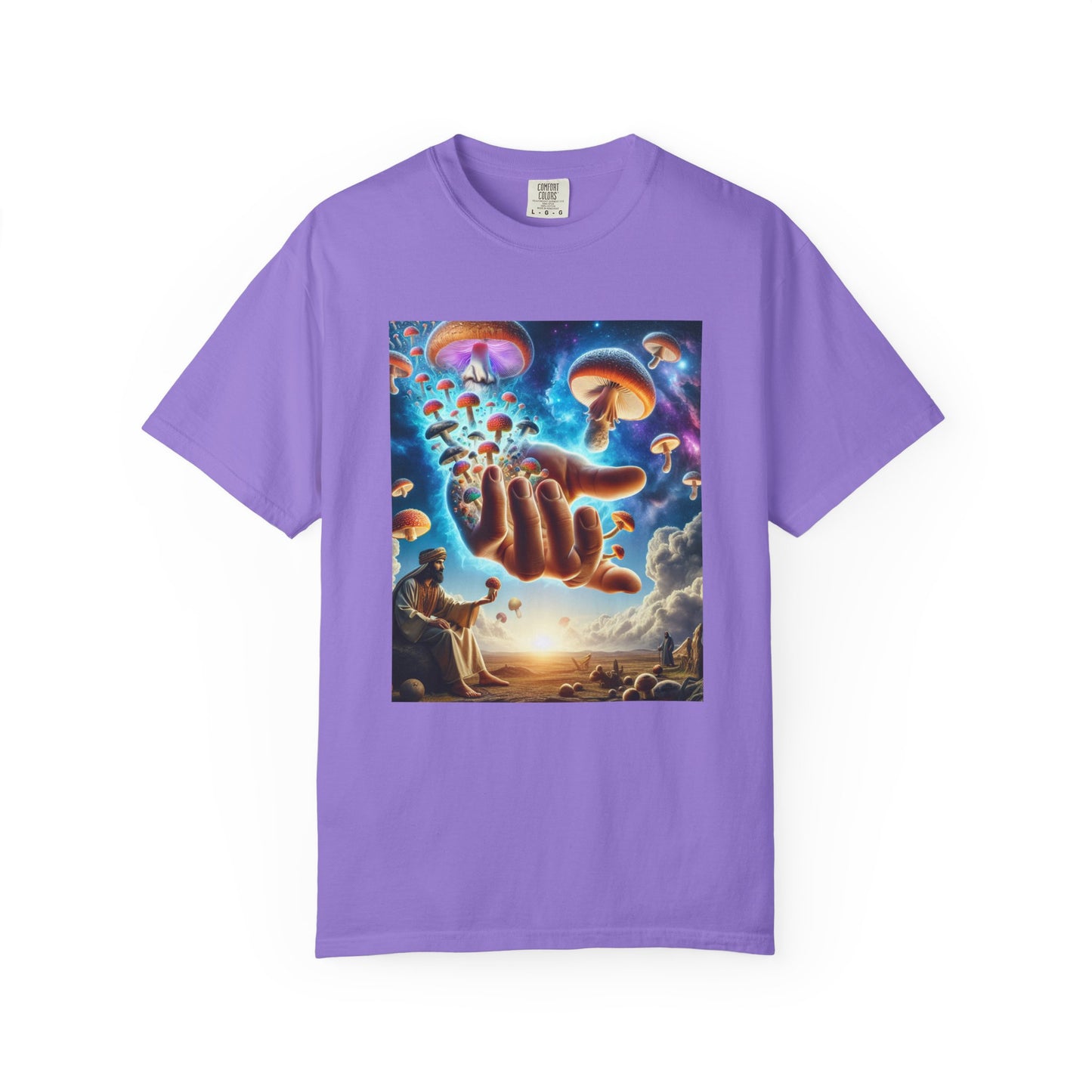 Mushrooms Gifted, Unisex Garment-Dyed T-shirt - Psychonaut Swag