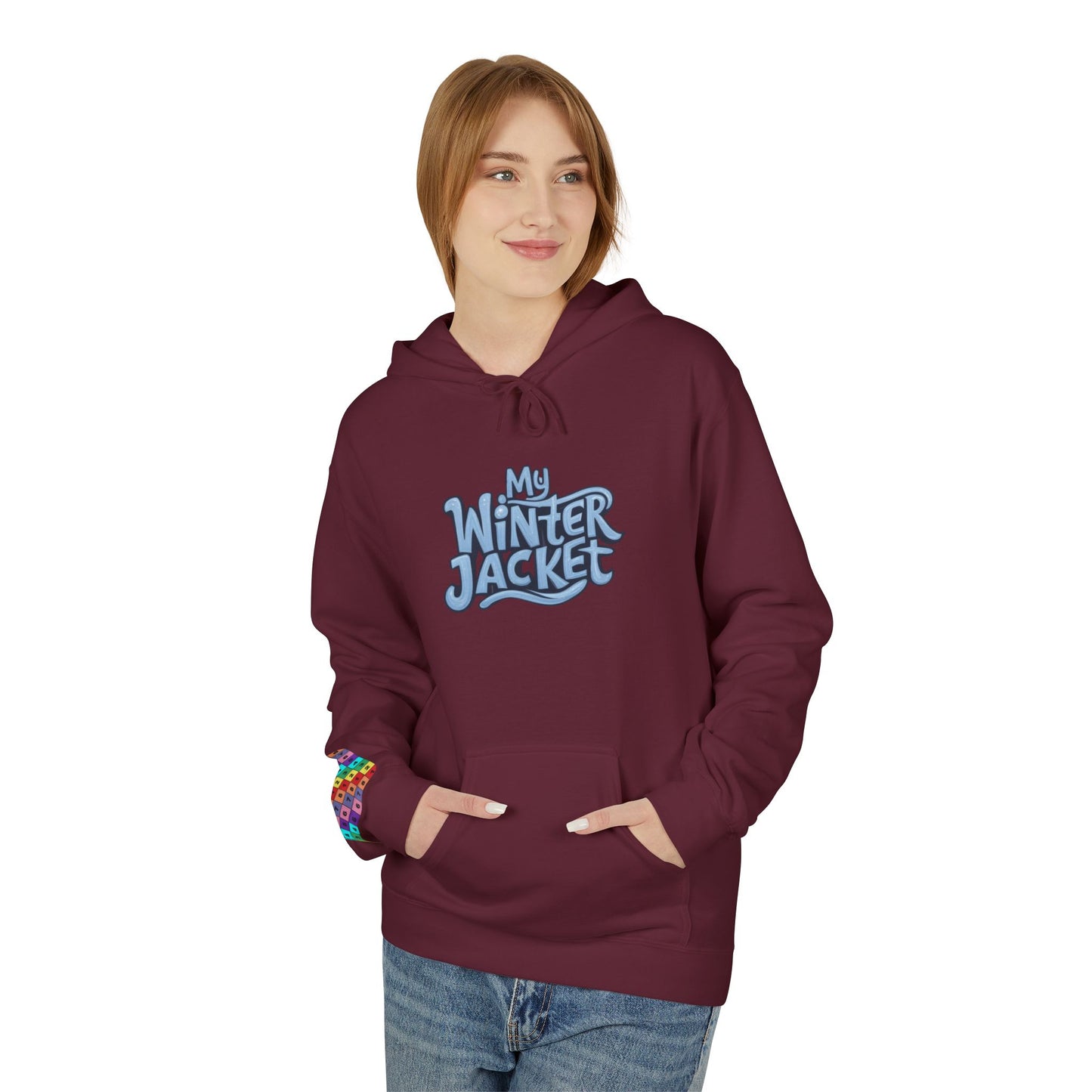 My Winter Jacket, Unisex Midweight Softstyle Fleece Hoodie - Psychonaut Swag