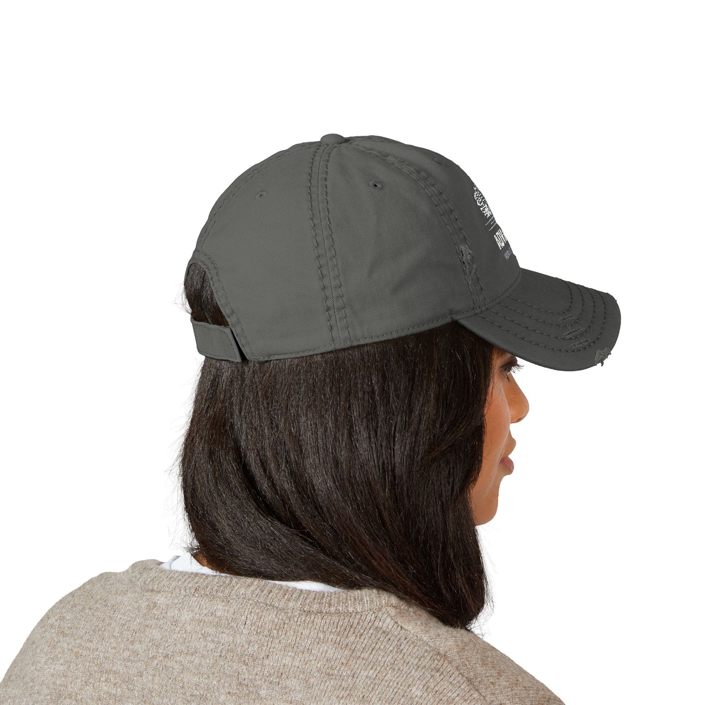 Distressed Embroidered Dad Hat - Casual Cap for Car Lovers, Perfect Gift for Father's Day, Summer Vibes, and Relaxed Outings
