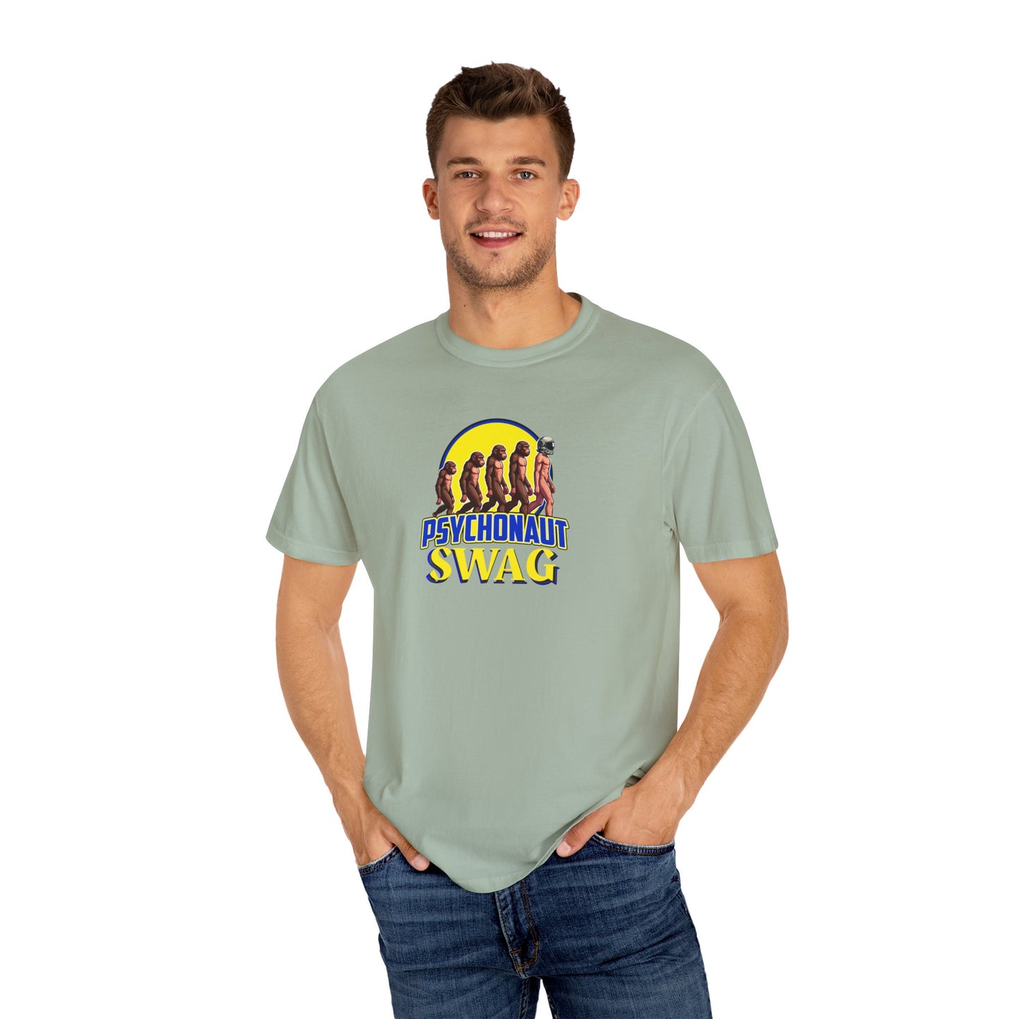 Psychonaut Swag small biz,  Unisex Garment-Dyed T-Shirt | Unique Gift for Festival Lovers, Streetwear, Casual Style, Summer Wardrobe, Psychedelic Art