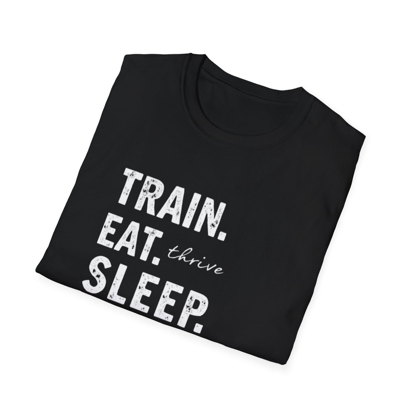 Train Eat Sleep Repeat T-Shirt, Fitness Apparel, Gym Wear, Motivational Shirt, Casual Unisex Tee - Psychonaut Swag