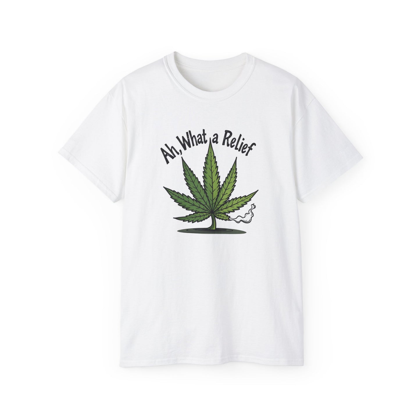 Ah, What a Relief Unisex Ultra Cotton Tee - Perfect for Cannabis Enthusiasts - Psychonaut Swag