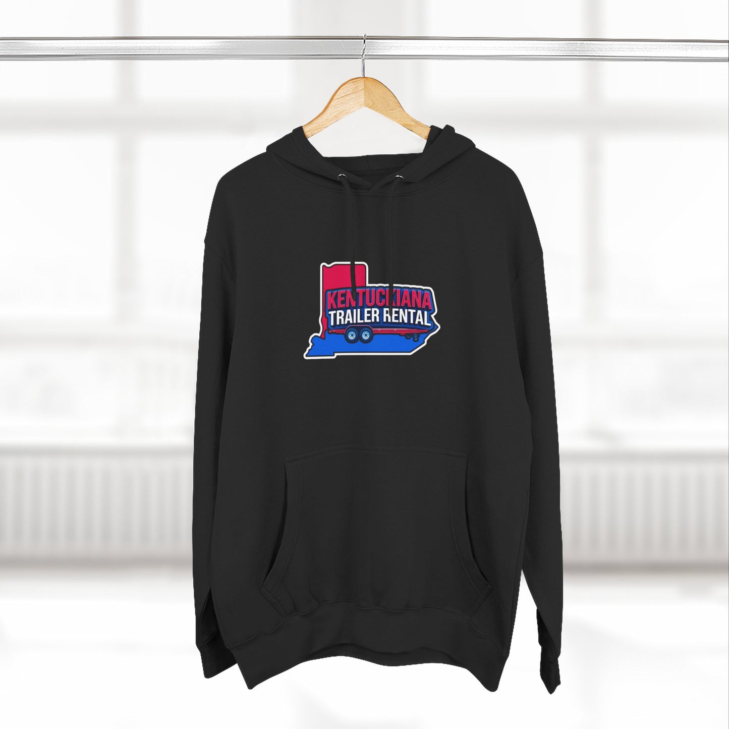 Kentuckiana Trailer Rental Hoodie | Cozy Casual Wear, Perfect for Road Trips, Gift for Outdoor Enthusiasts, Iconic Travel Style